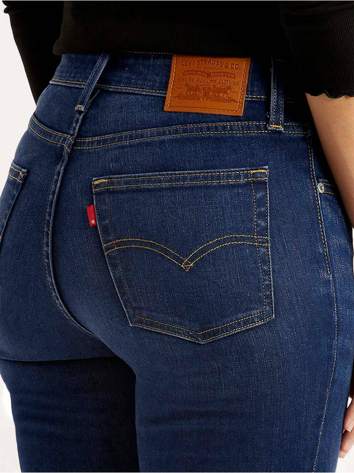 Blue Solid/Plain Mid Waist Jeans | BT10 - view 4