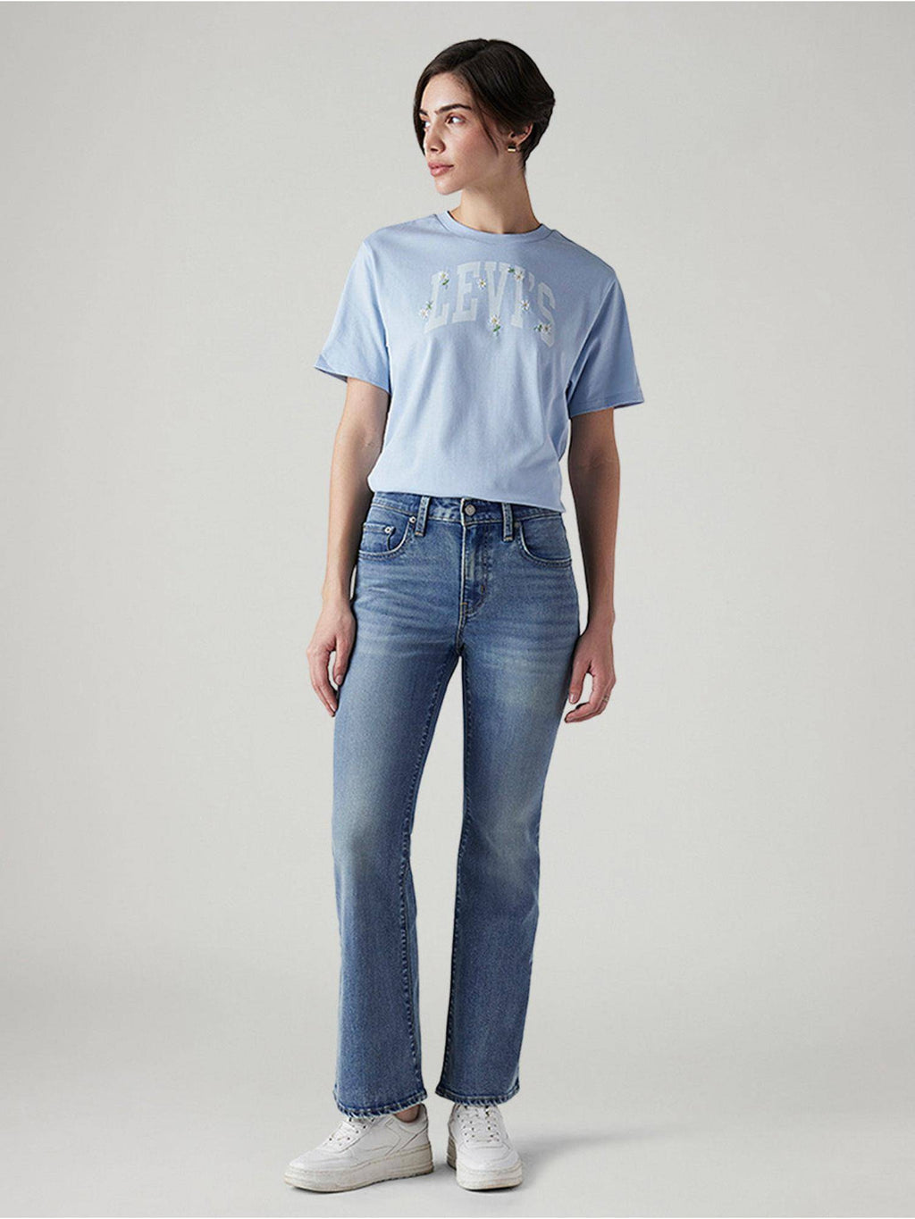 Blue Solid/Plain High Waist Jeans | BT10 - view 2