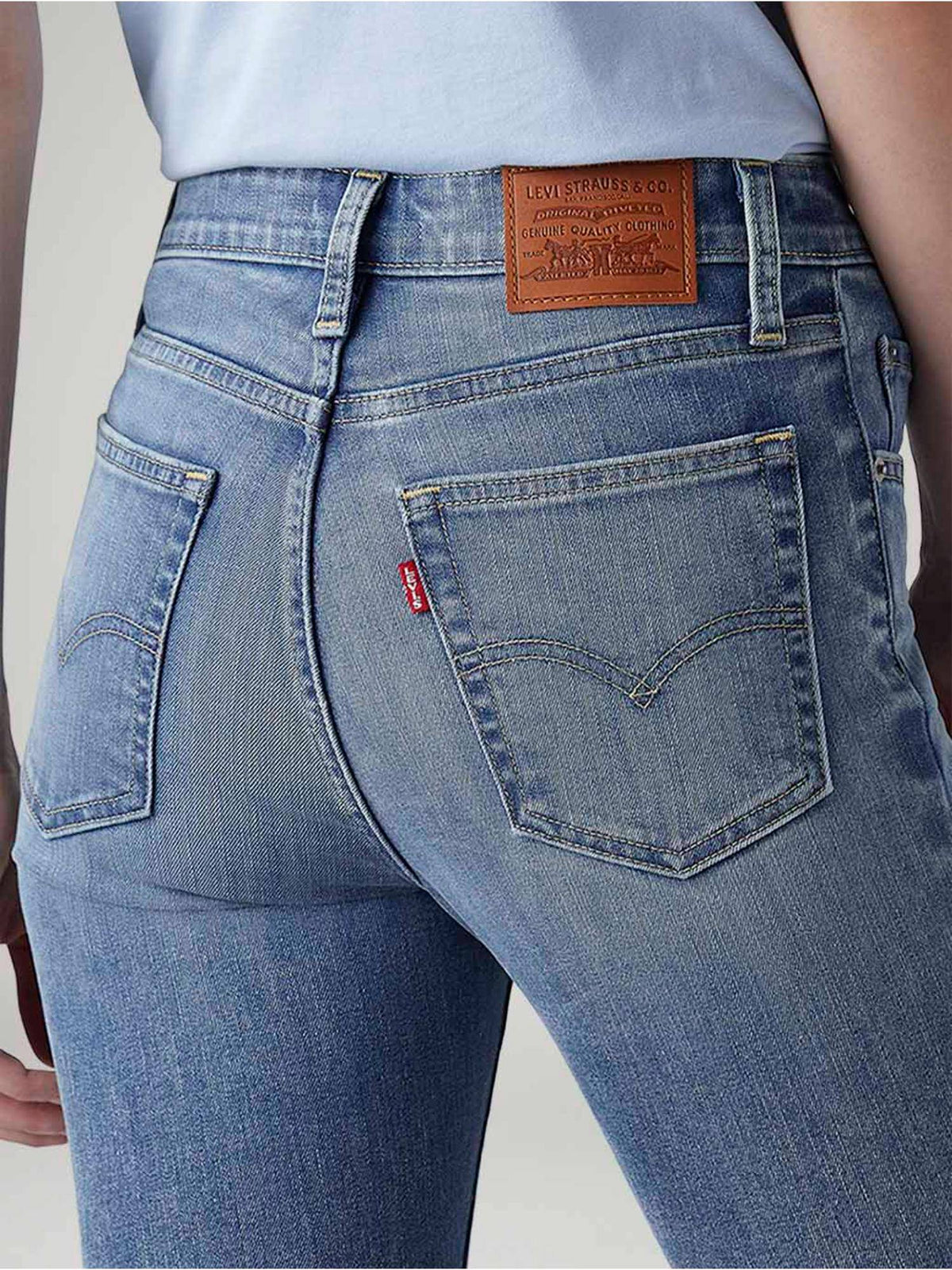 Blue Solid/Plain High Waist Jeans | BT10 - view 5