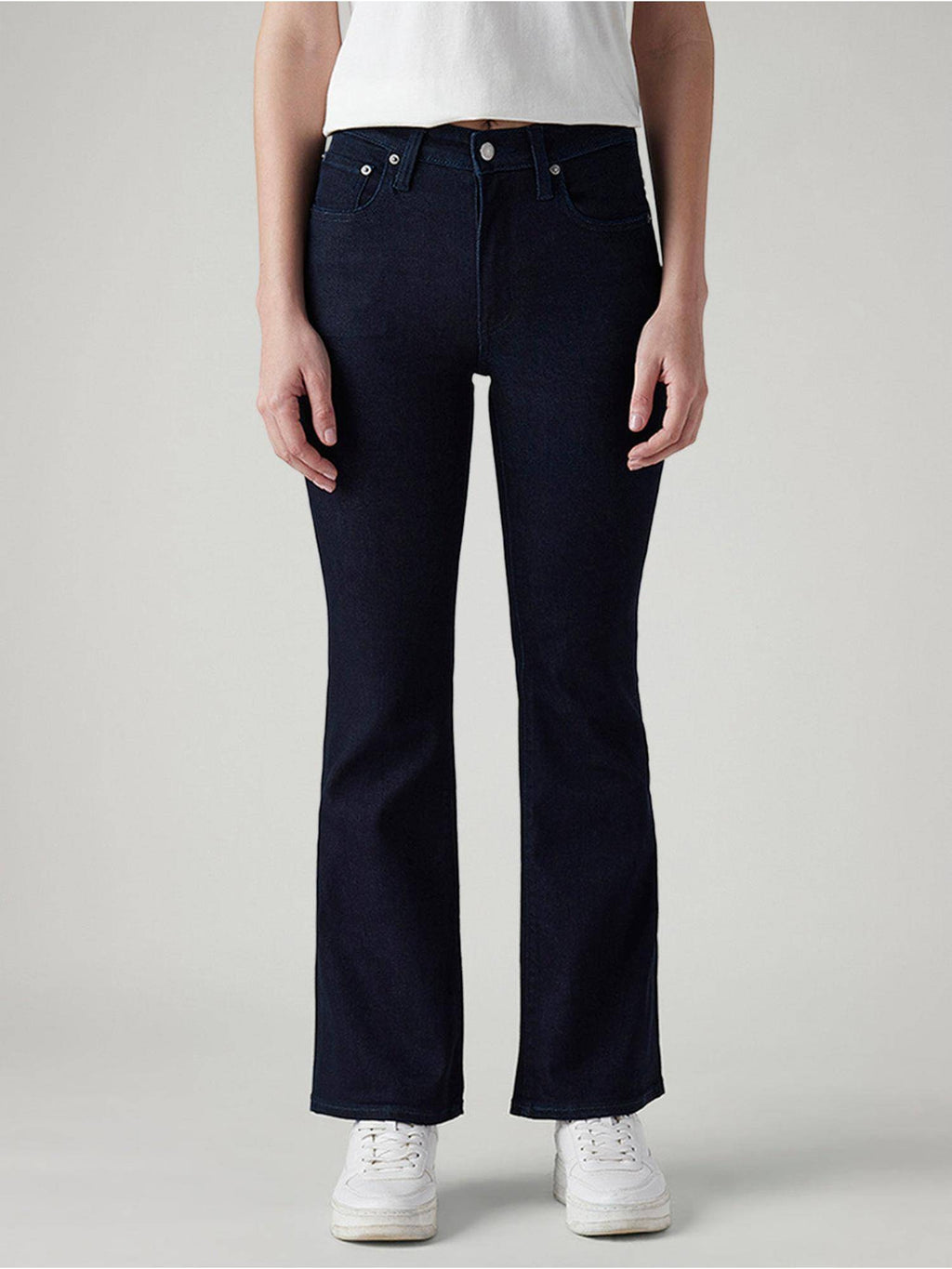 Blue Solid/Plain High Waist Jeans | BT10 - view 1