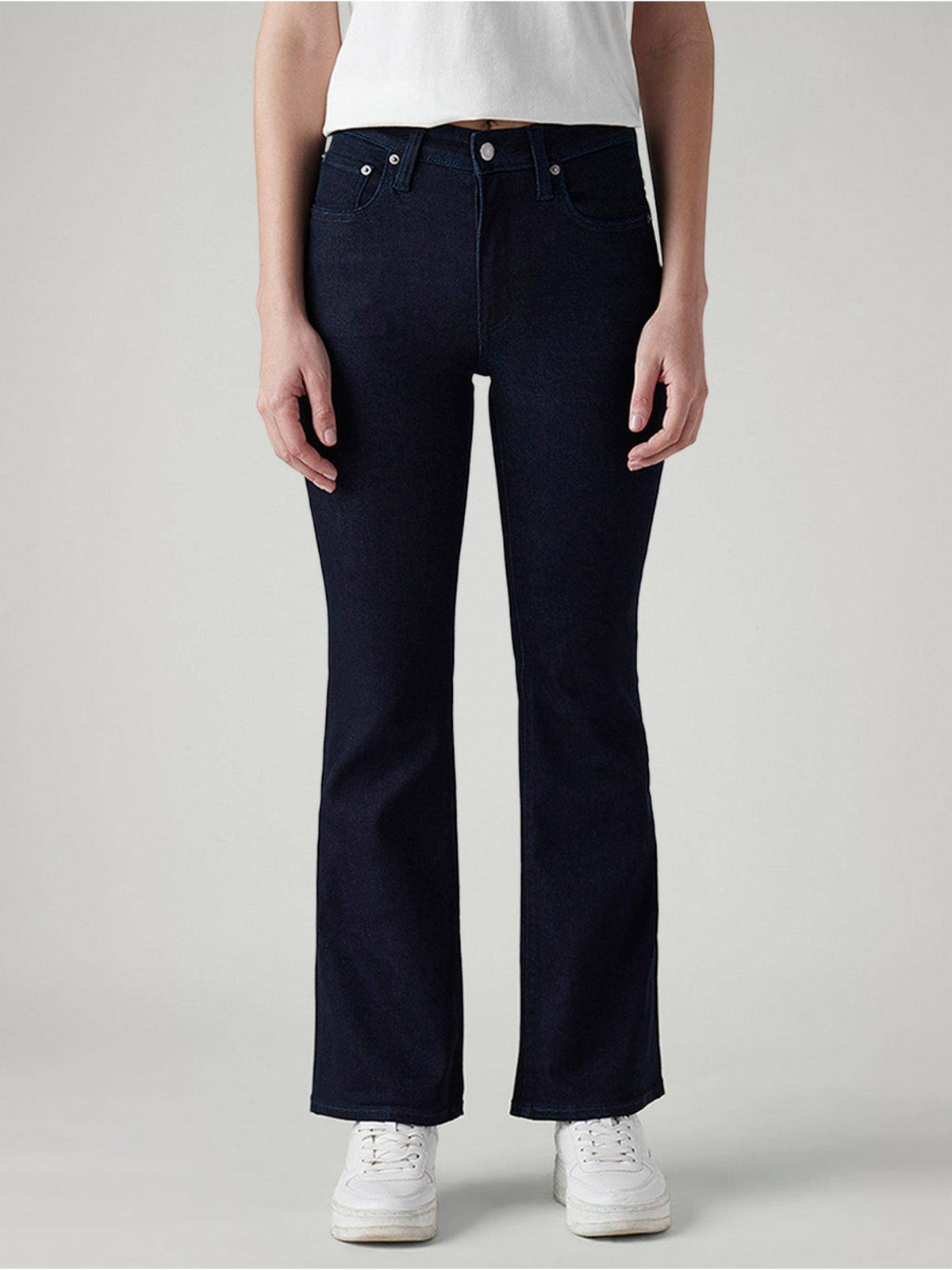 Blue Solid/Plain High Waist Jeans | BT10 - view 1