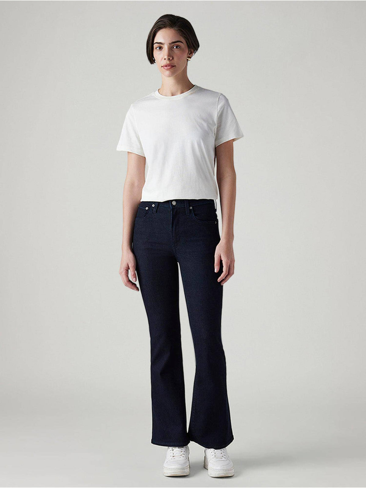 Blue Solid/Plain High Waist Jeans | BT10 - view 2