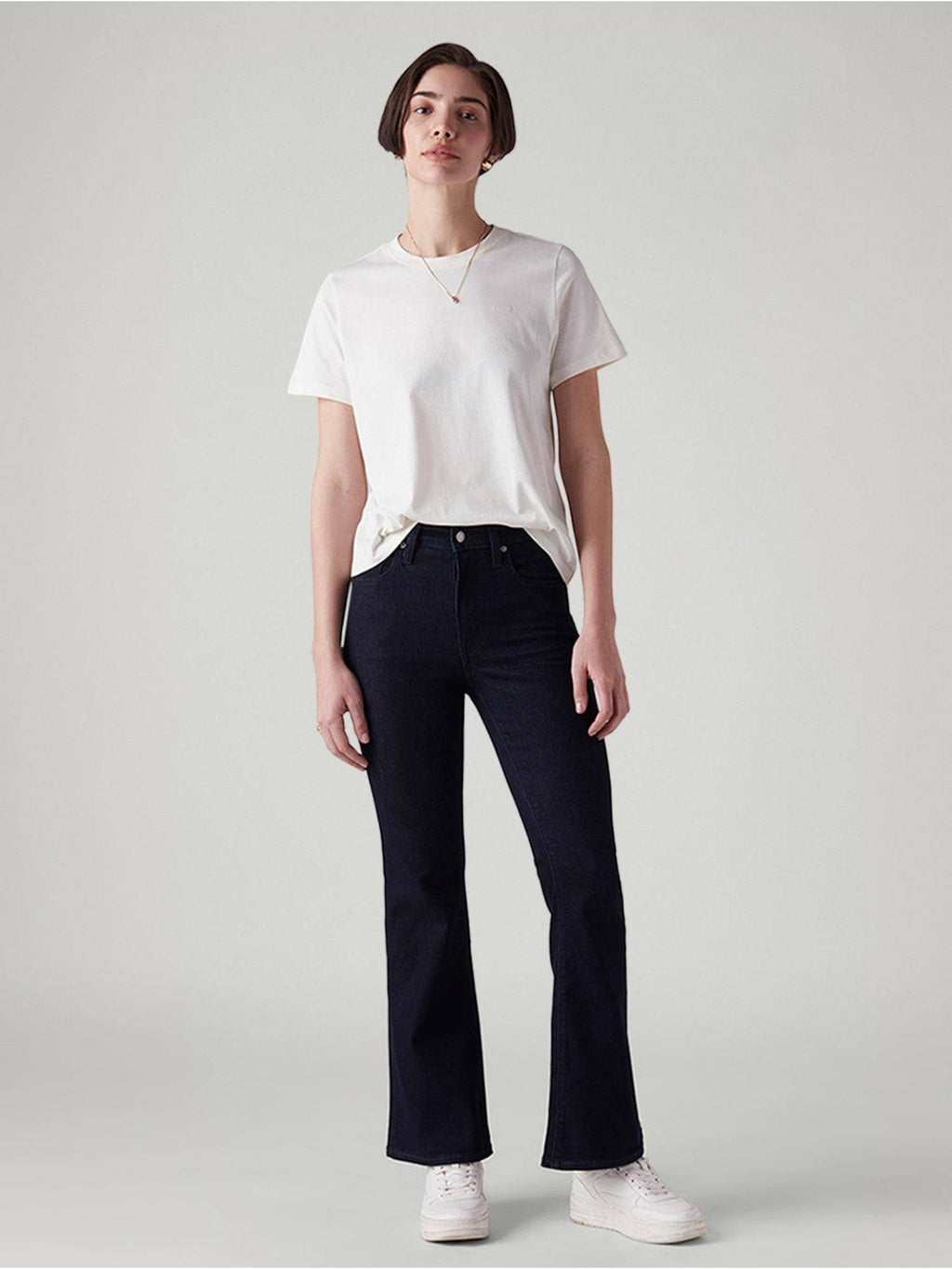 Blue Solid/Plain High Waist Jeans | BT10 - view 3