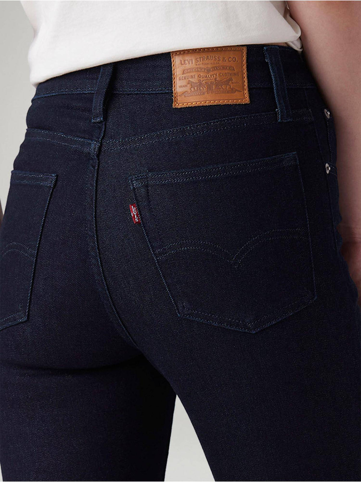 Blue Solid/Plain High Waist Jeans | BT10 - view 5