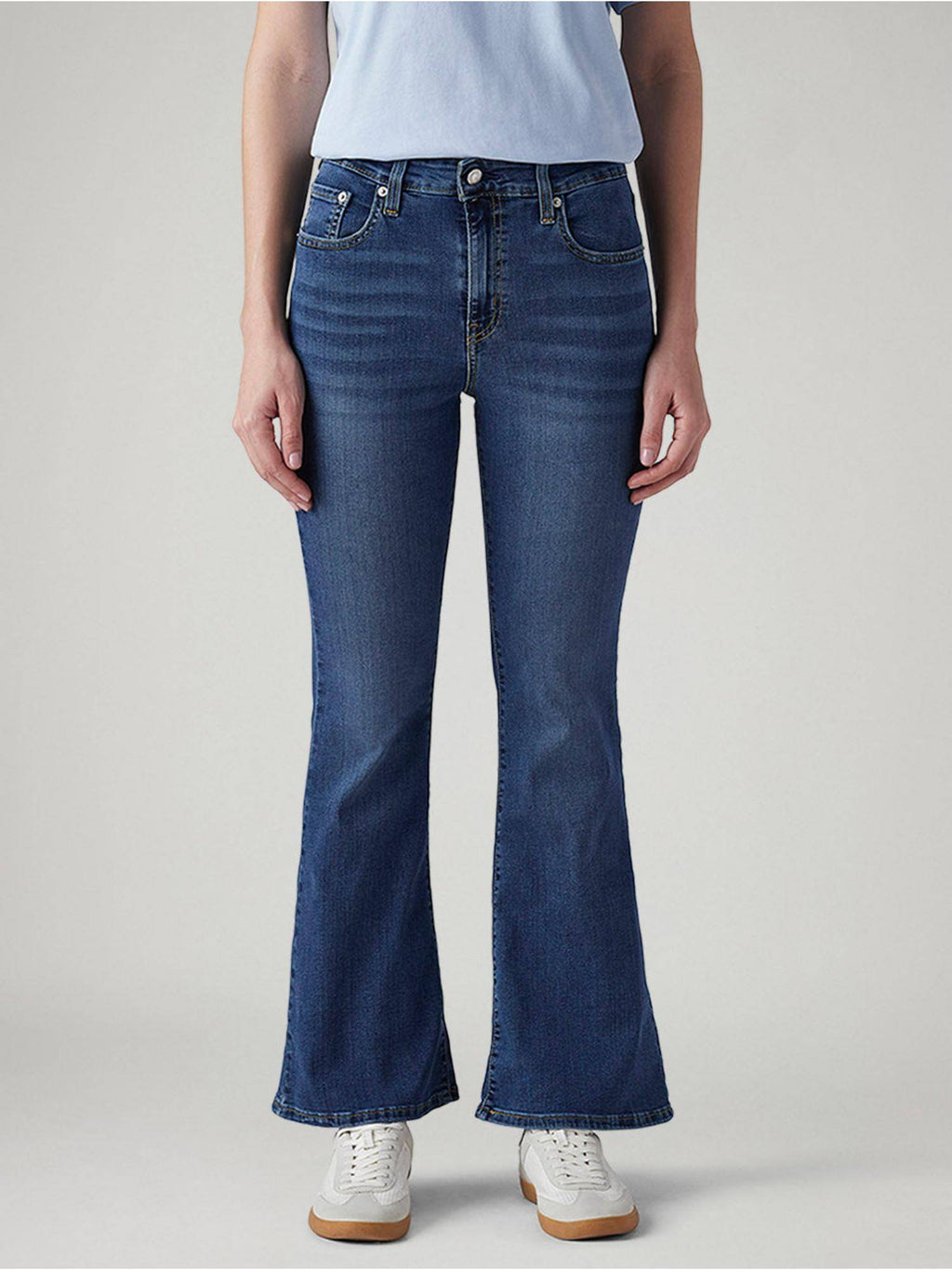 Blue Solid/Plain High Waist Jeans | BT10 - view 1