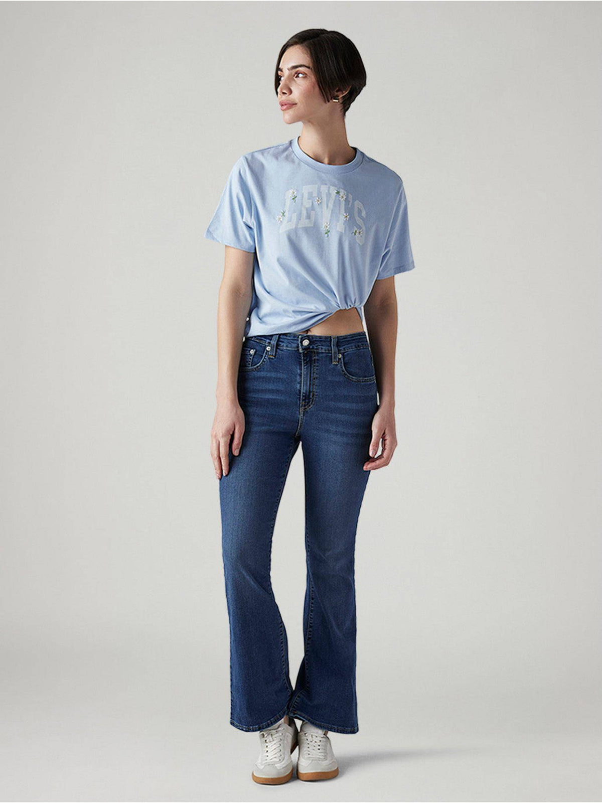 Blue Solid/Plain High Waist Jeans | BT10 - view 5