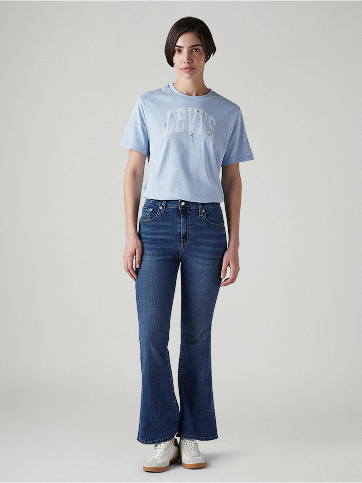 Blue Solid/Plain High Waist Jeans | BT10 - view 6