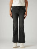 Charcoal Solid/Plain High Waist Jeans | BT10 - view 1