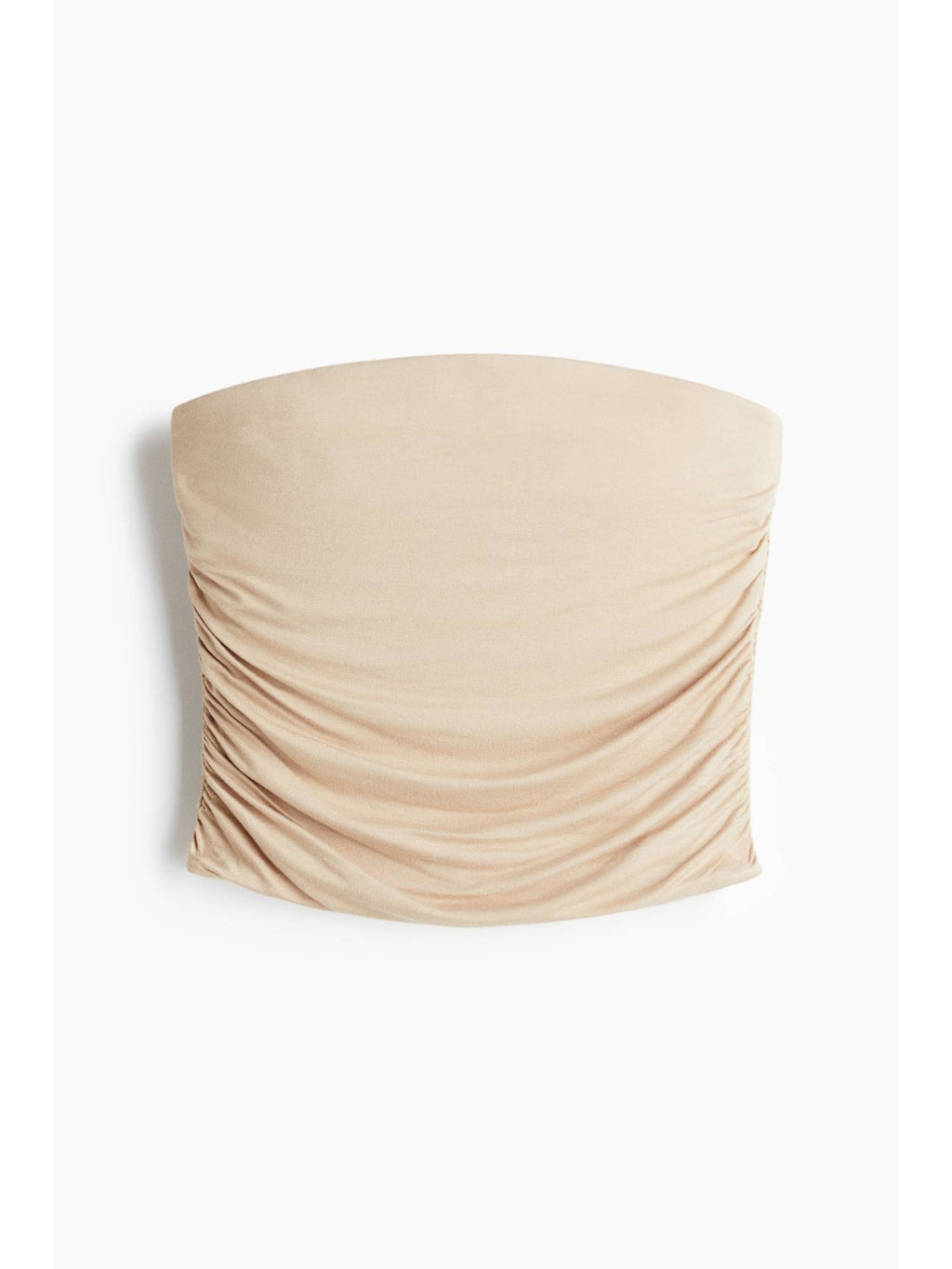 Women Beige Draped Tube Top | TT90 - view 1