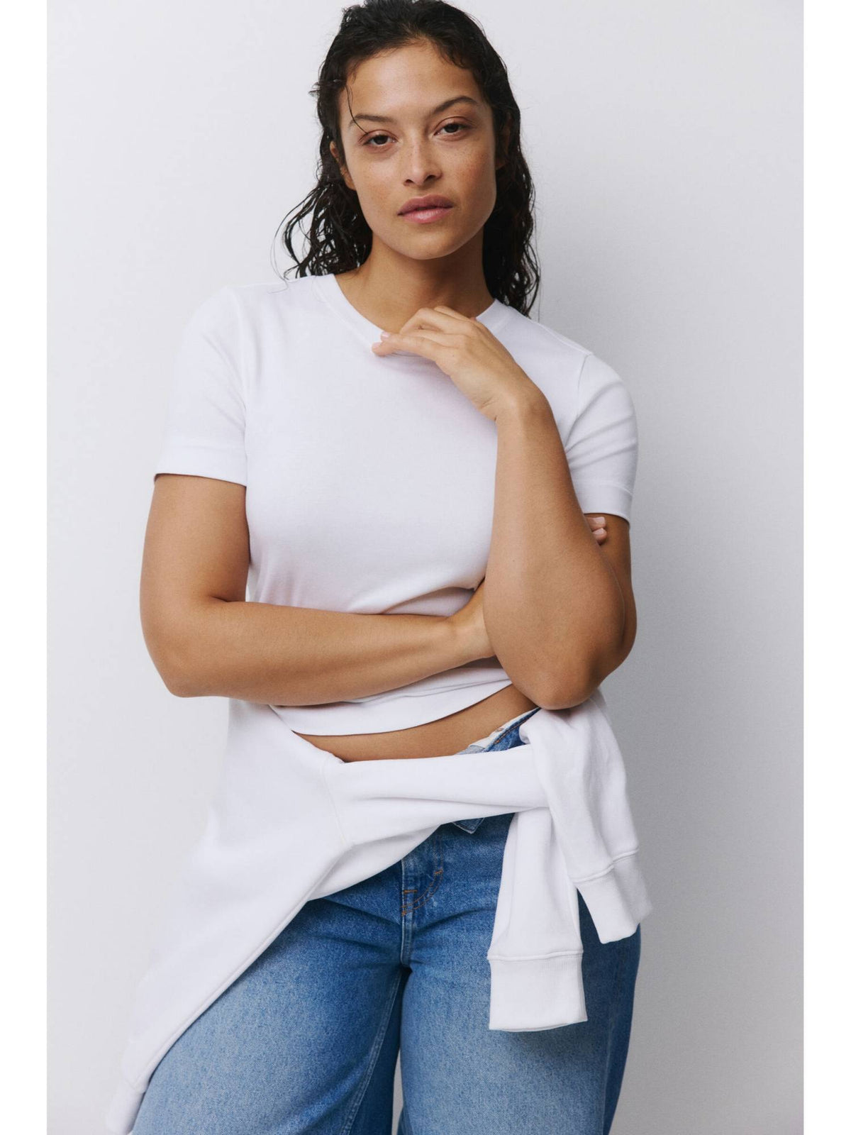 Women Pink Cotton T-Shirt | TS56 - view 6