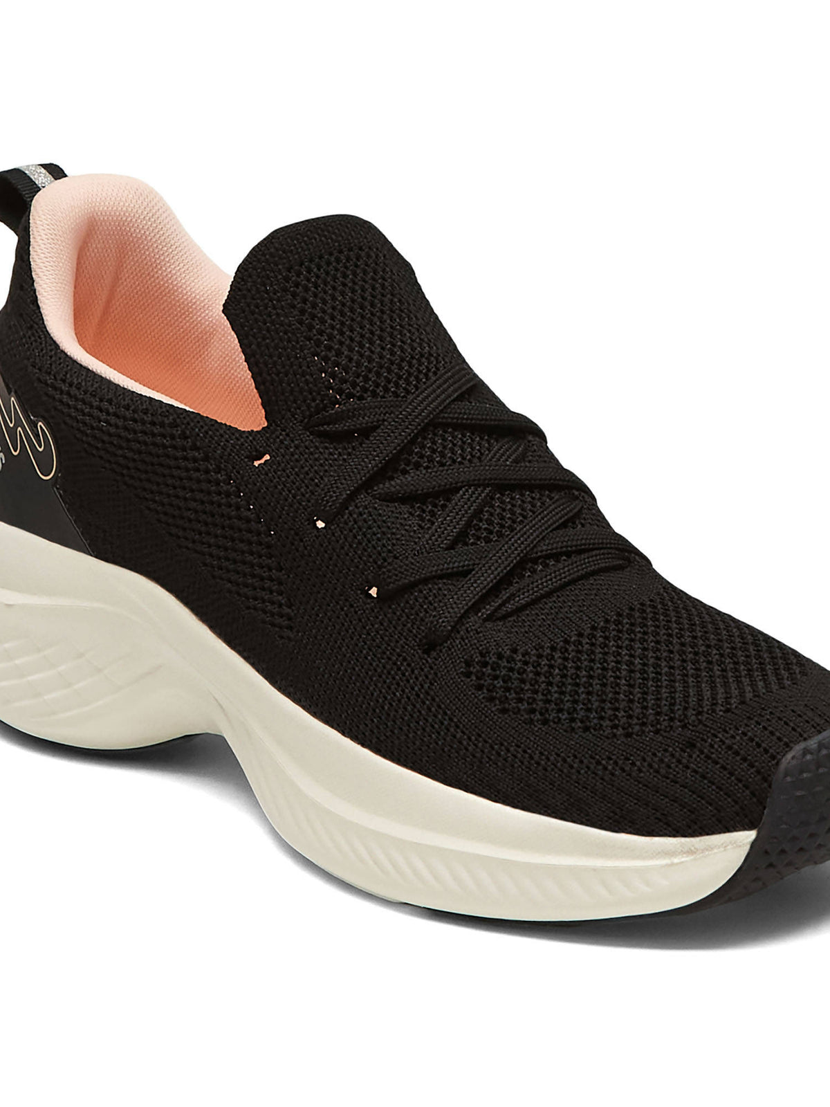 WILLO Black Womens Walking Shoes | SH9 - view 2
