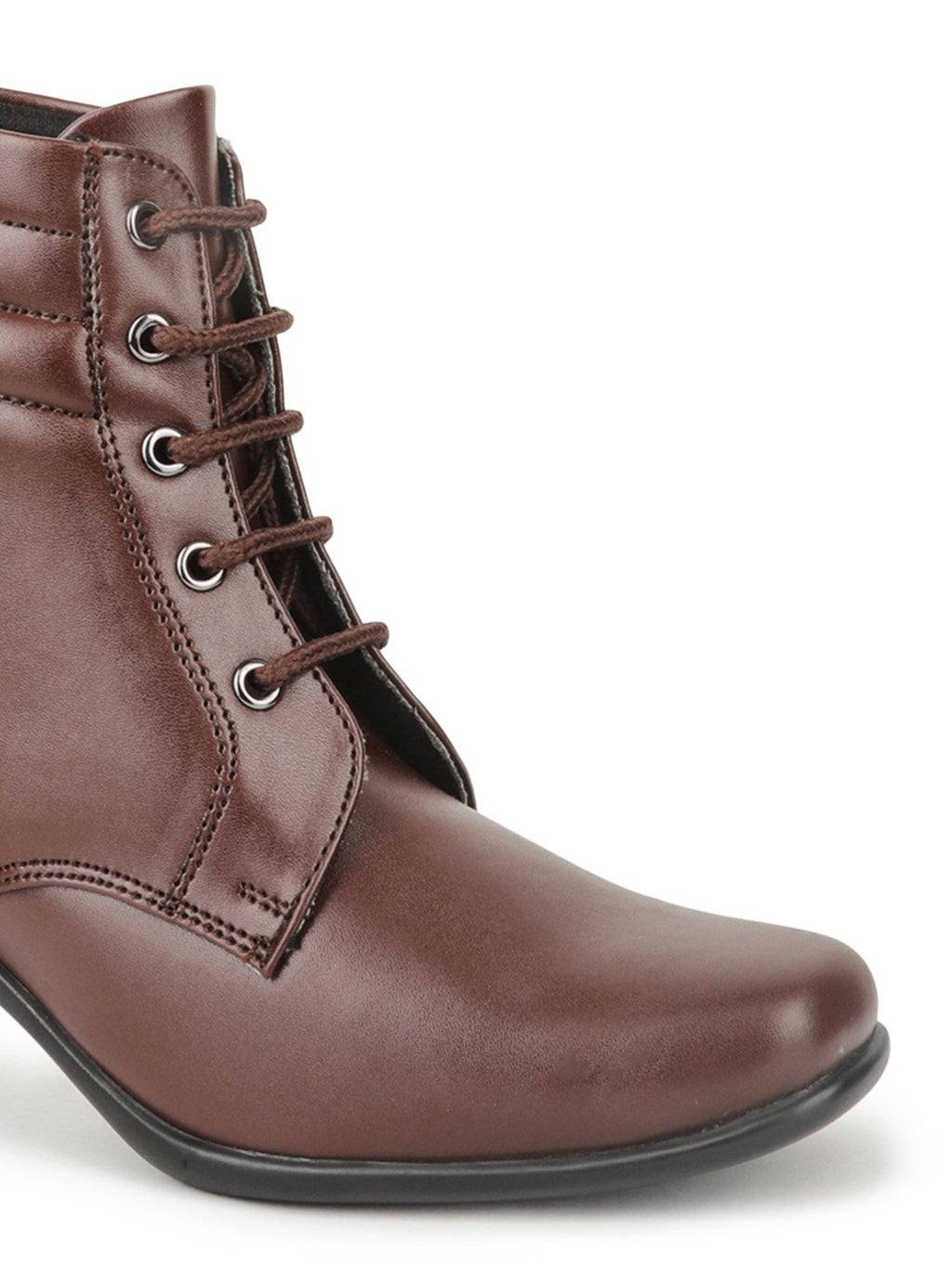 Brown Color Solid Boots | BT61 - view 2