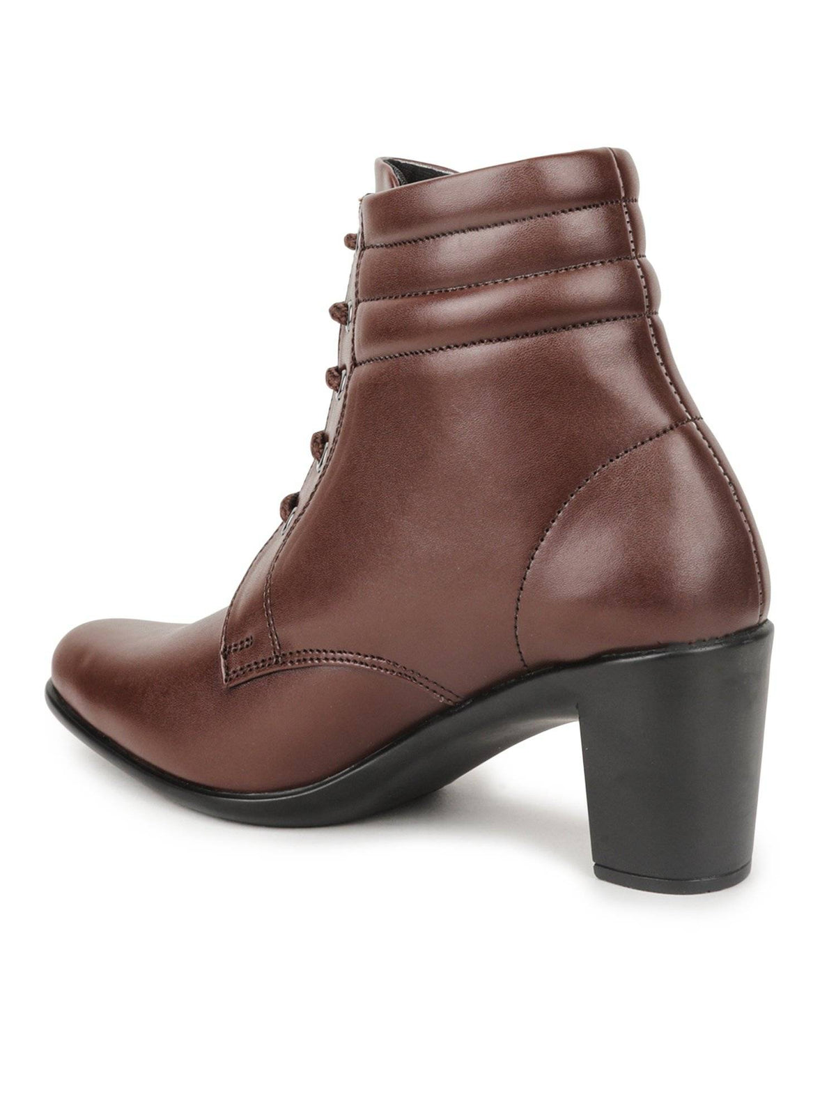 Brown Color Solid Boots | BT61 - view 4