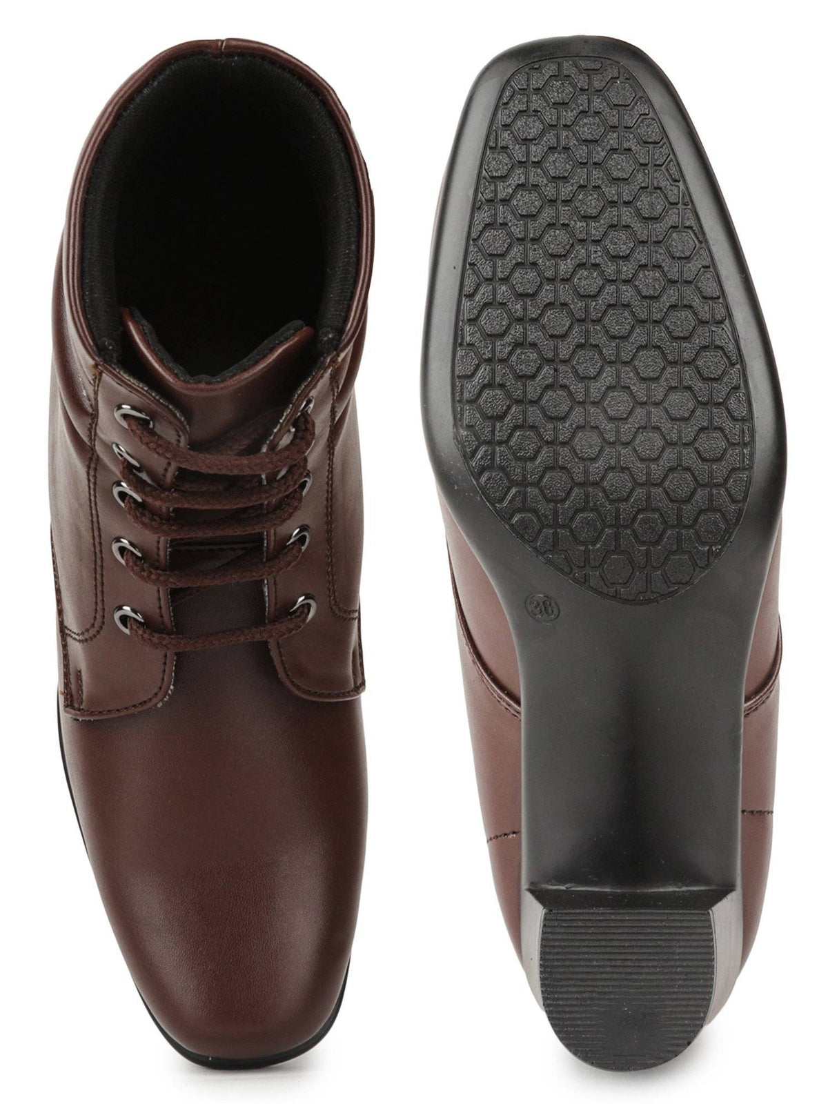 Brown Color Solid Boots | BT61 - view 6