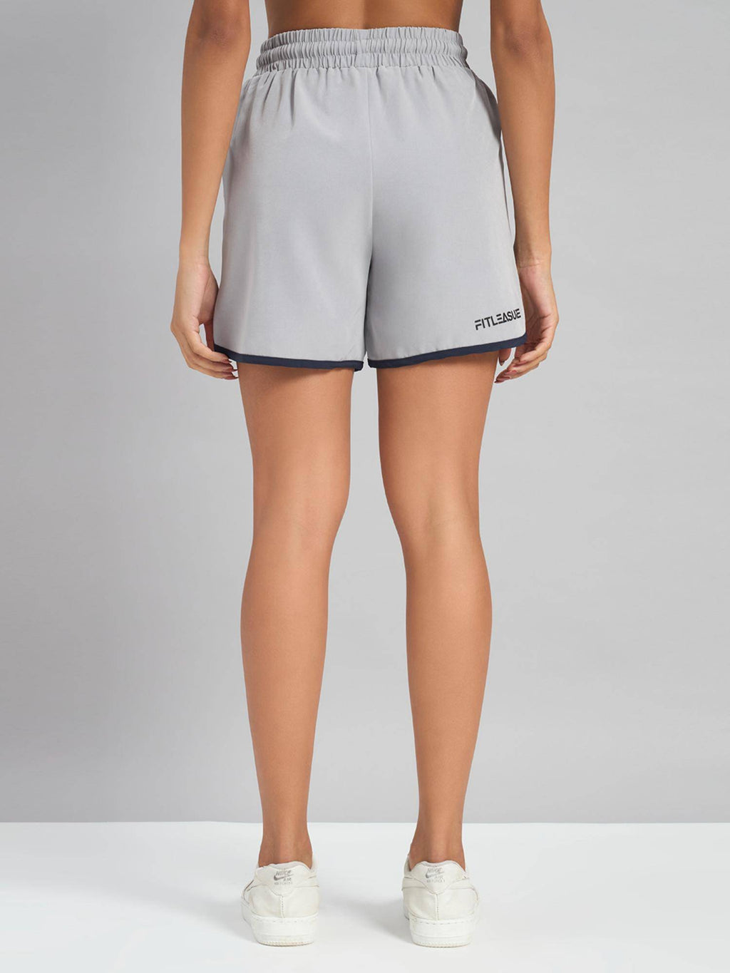 Womens Grey Layover Shorts - view 2