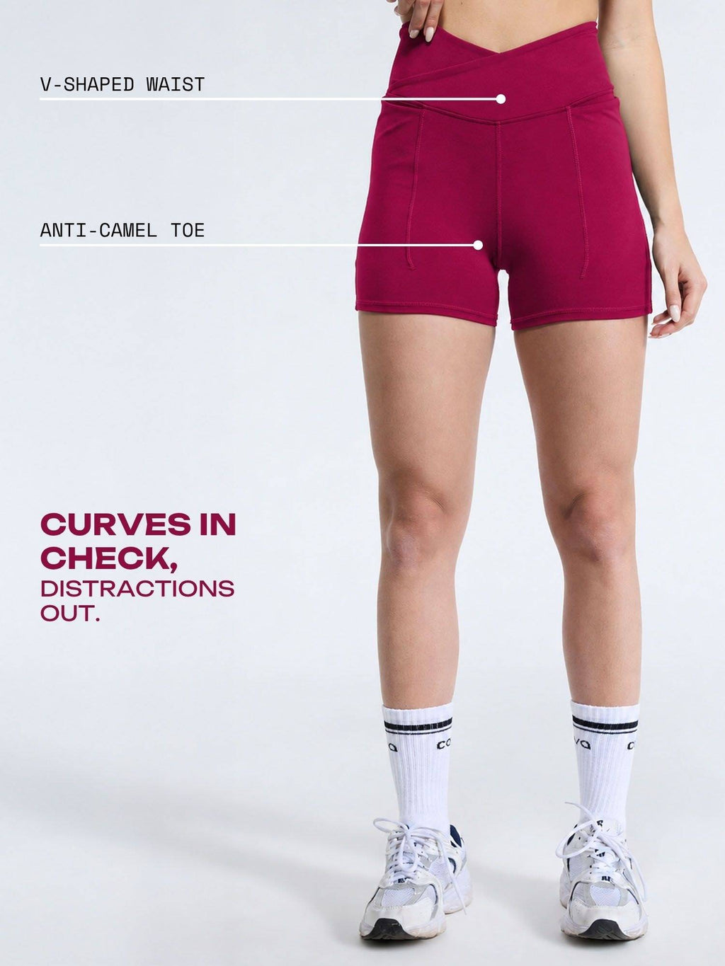Wine Hourglass Booty Shorts - view 24