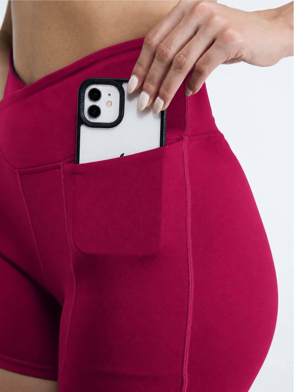 Wine Hourglass Booty Shorts - view 27