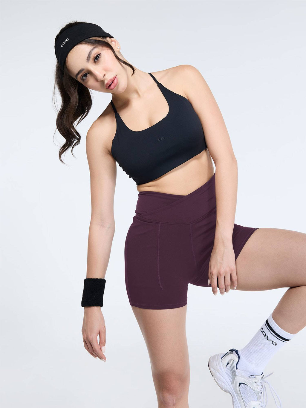 Wine Hourglass Booty Shorts - view 2