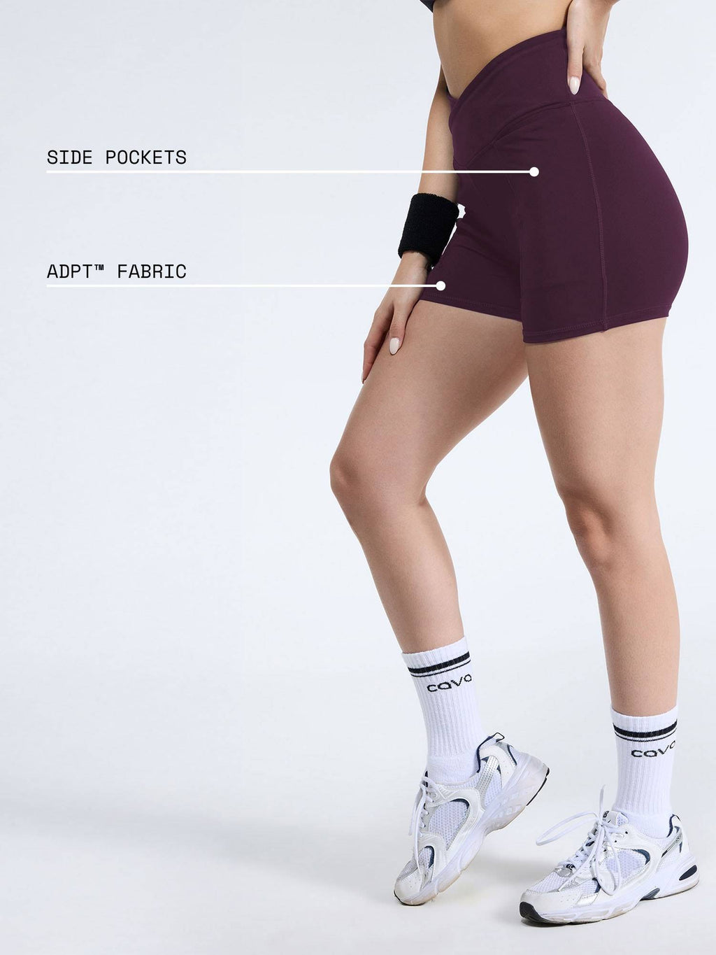 Wine Hourglass Booty Shorts - view 4