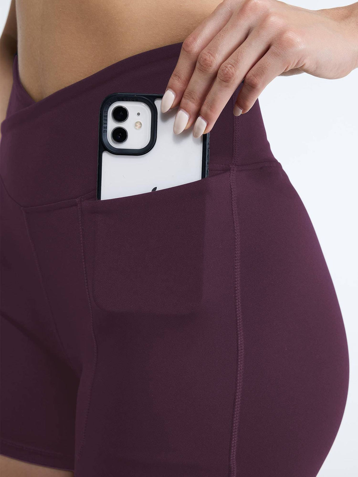 Wine Hourglass Booty Shorts - view 6