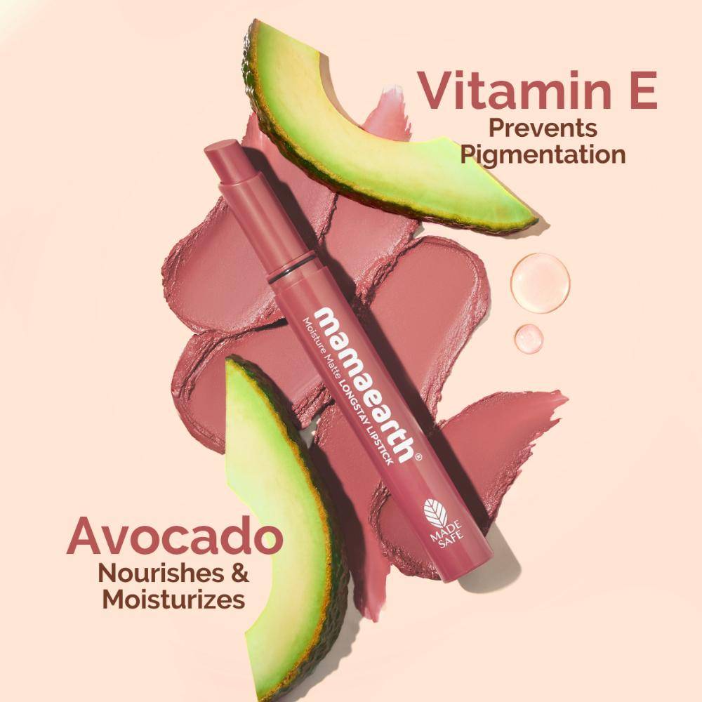 Moisture Matte Longstay Lipstick With Avocado Oil & Vitamin E | L12 - view 3
