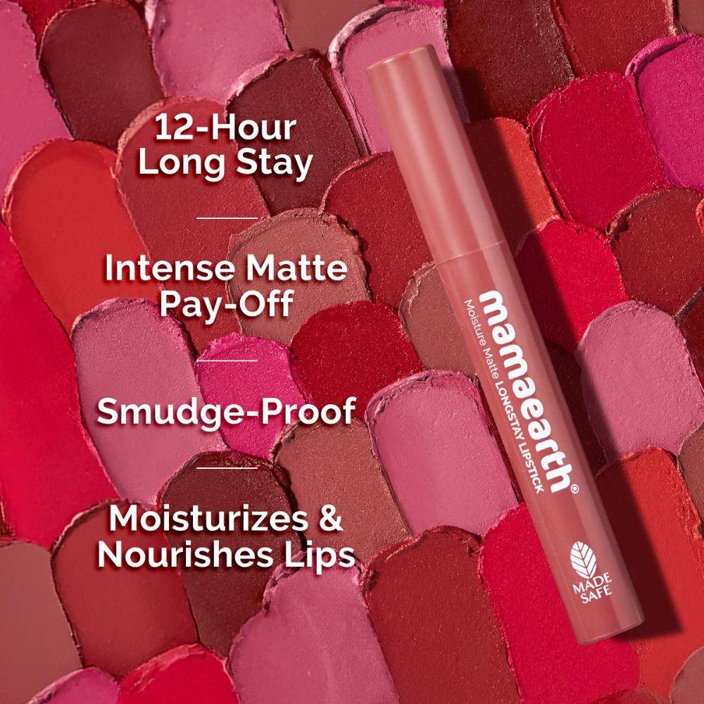 Moisture Matte Longstay Lipstick With Avocado Oil & Vitamin E | L12 - view 4