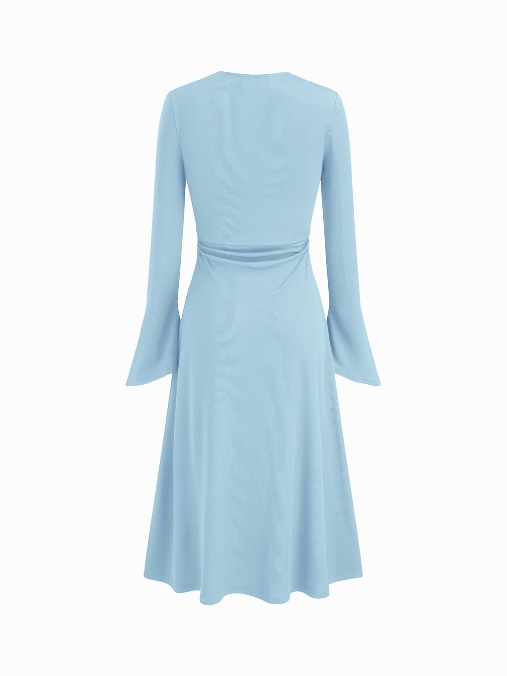 Ruched Solid Cami Maxi Dress & Solid Long Sleeve Shrug | D56 - view 42