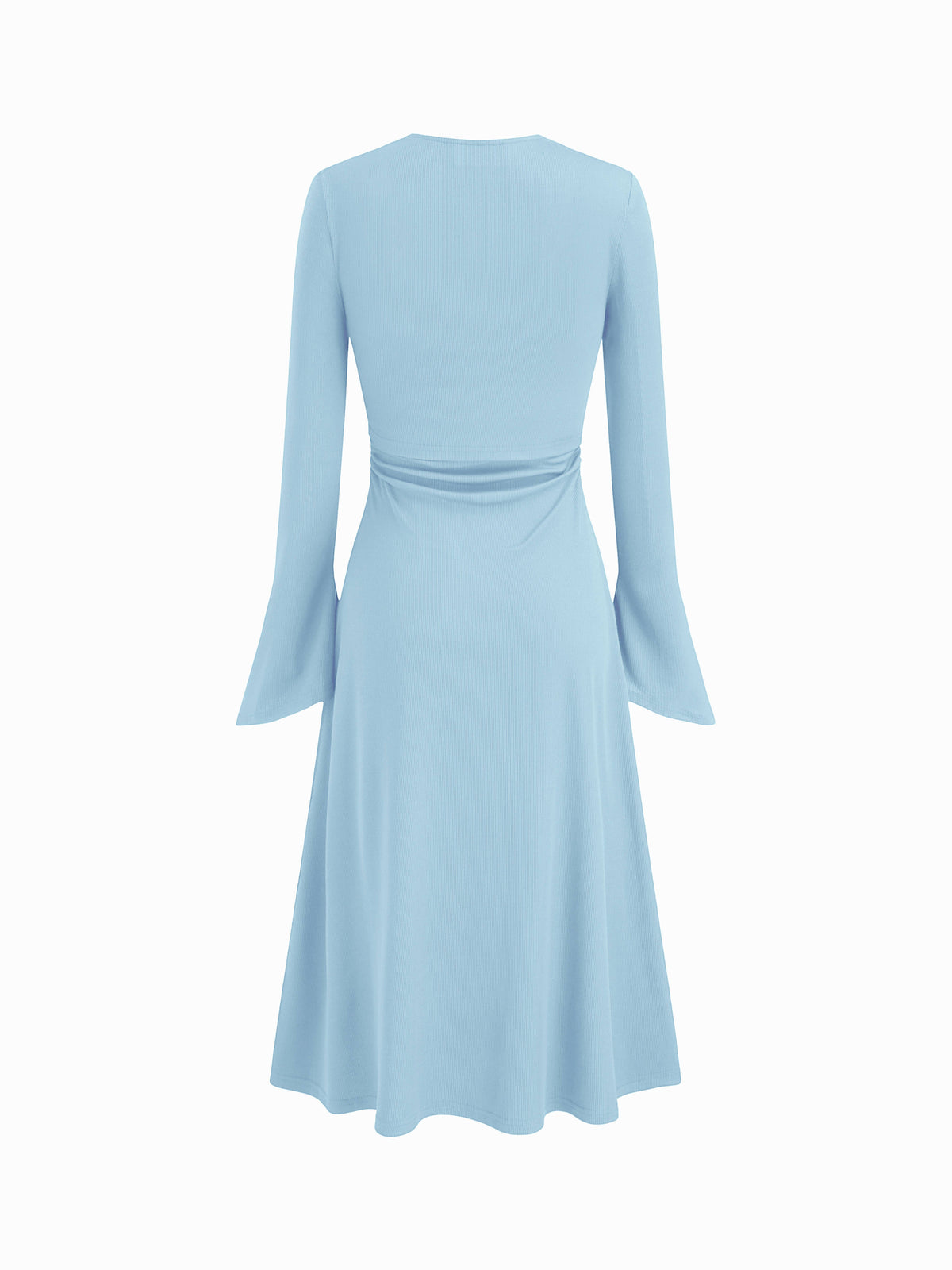 Ruched Solid Cami Maxi Dress & Solid Long Sleeve Shrug | D56 - view 42
