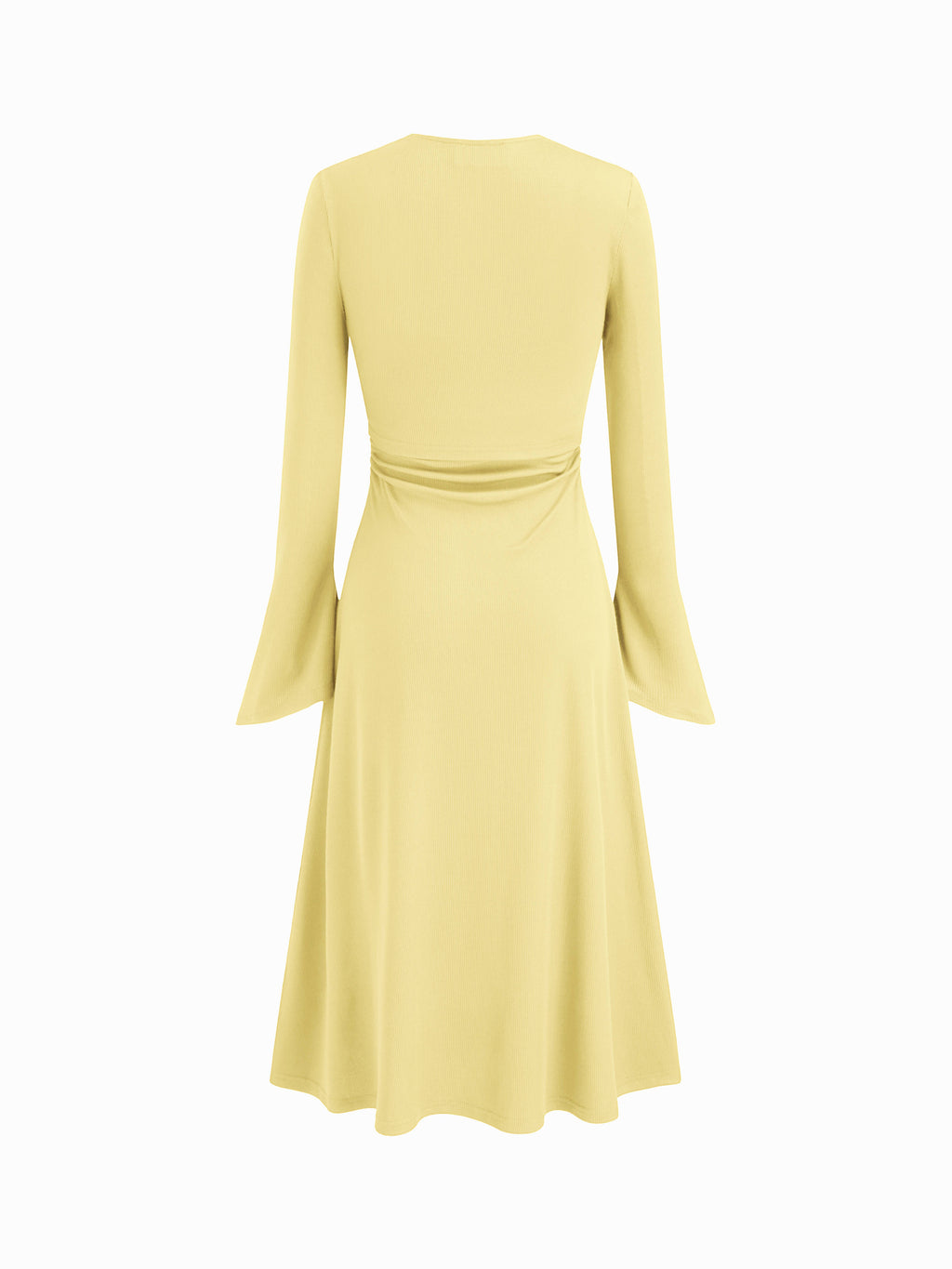 Ruched Solid Cami Maxi Dress & Solid Long Sleeve Shrug | D56 - view 35