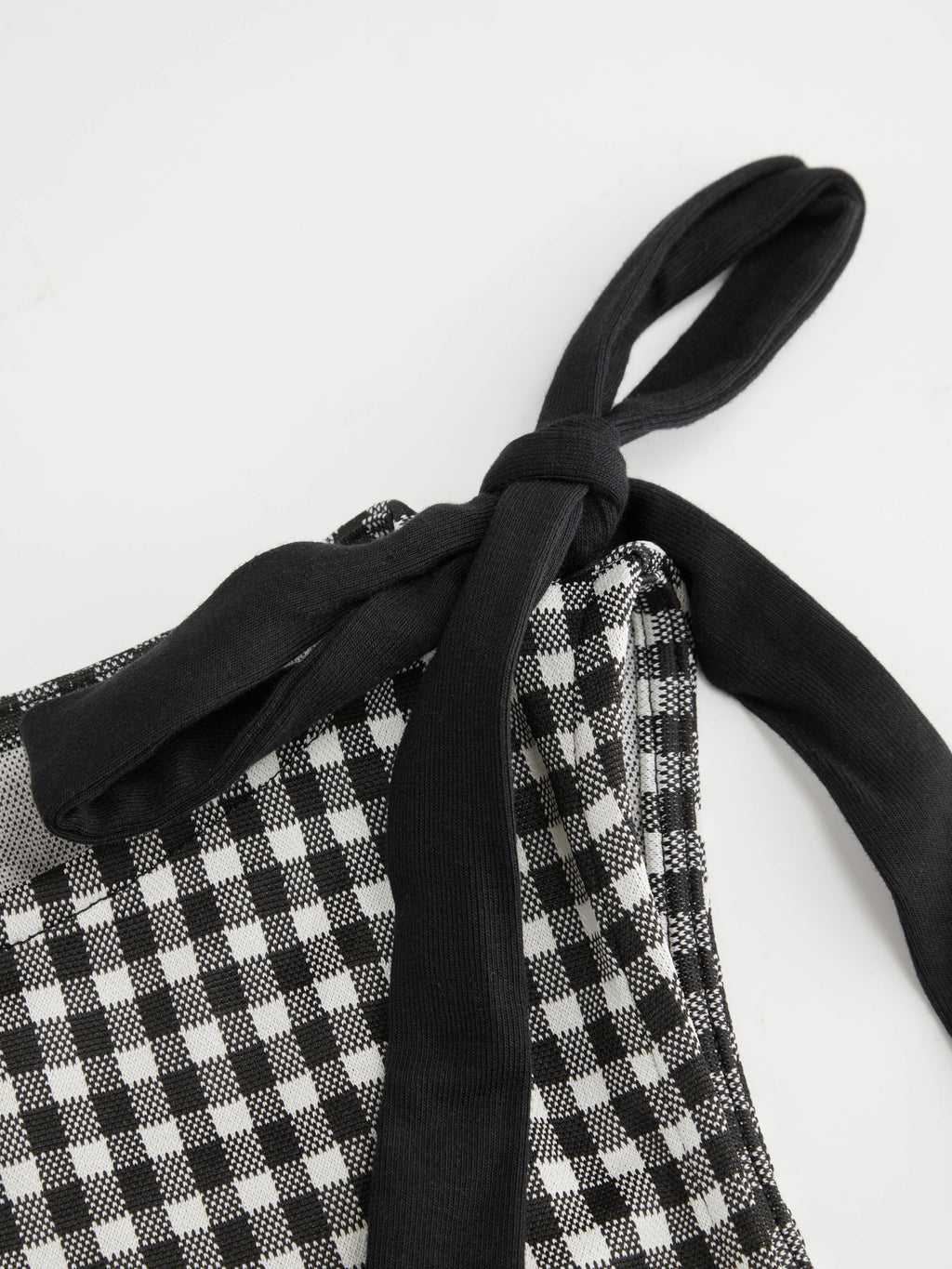 Jacquard Boat Neck Gingham Bowknot Tank Top | TT98 - view 7