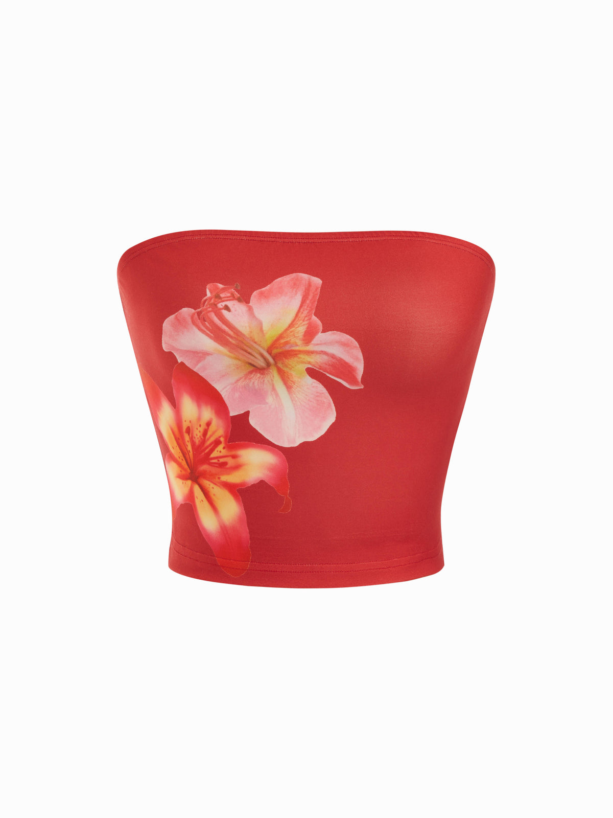 Bandeau Floral Graphic Crop Top | CT61 - view 12