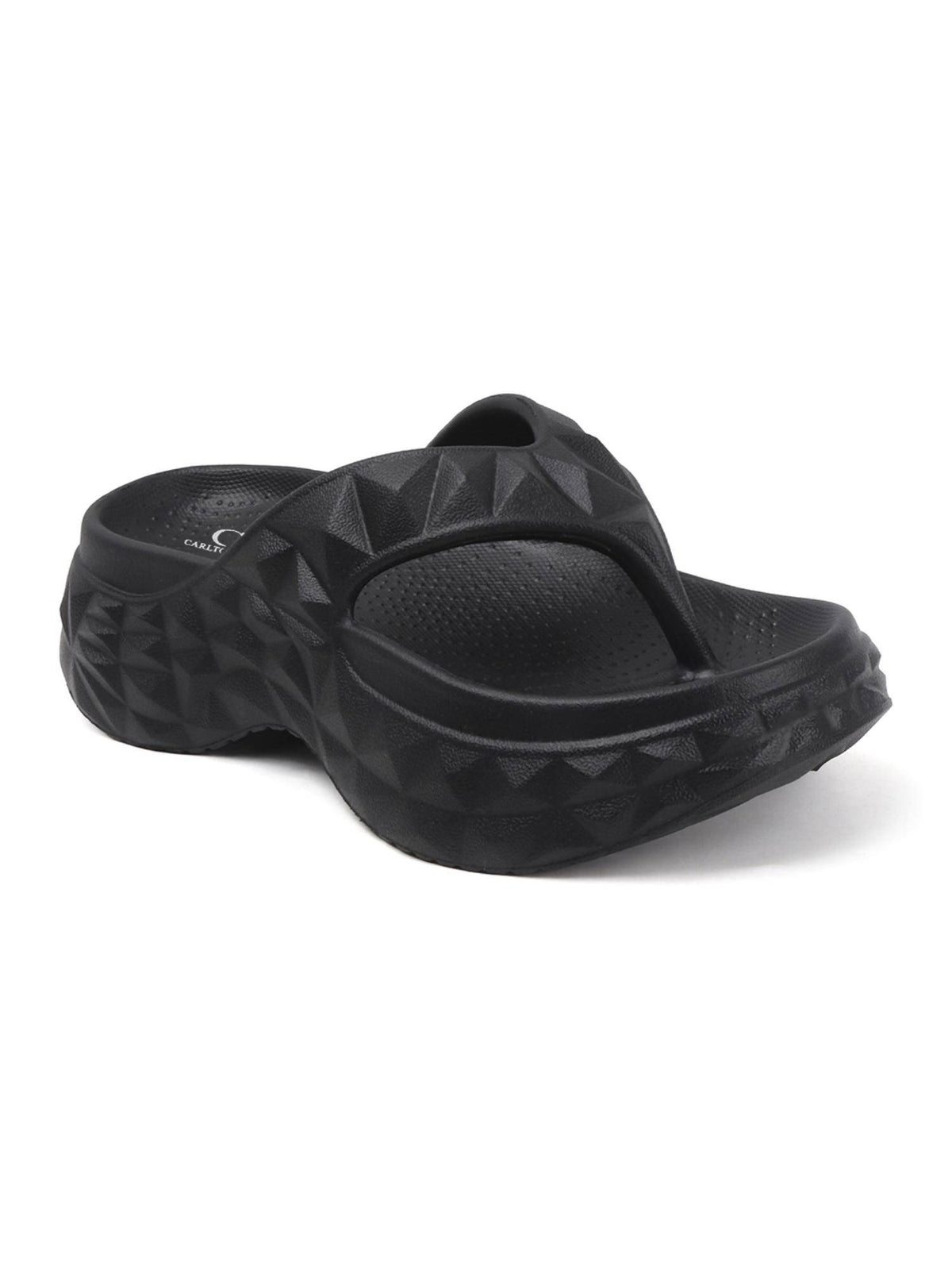 Womens Black Superior Elevated Comfort Sandals | SD89 - view 4
