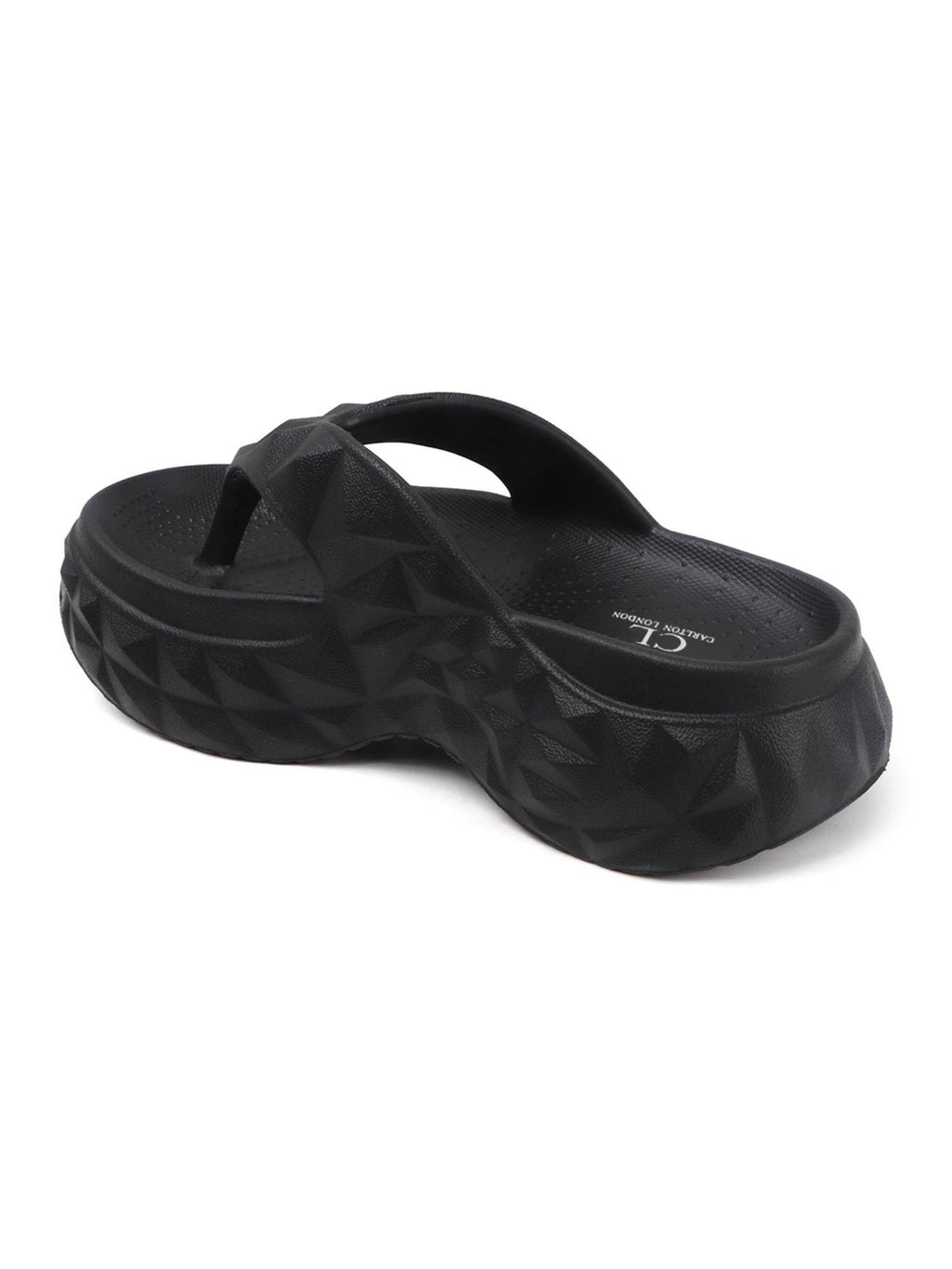 Womens Black Superior Elevated Comfort Sandals | SD89 - view 5