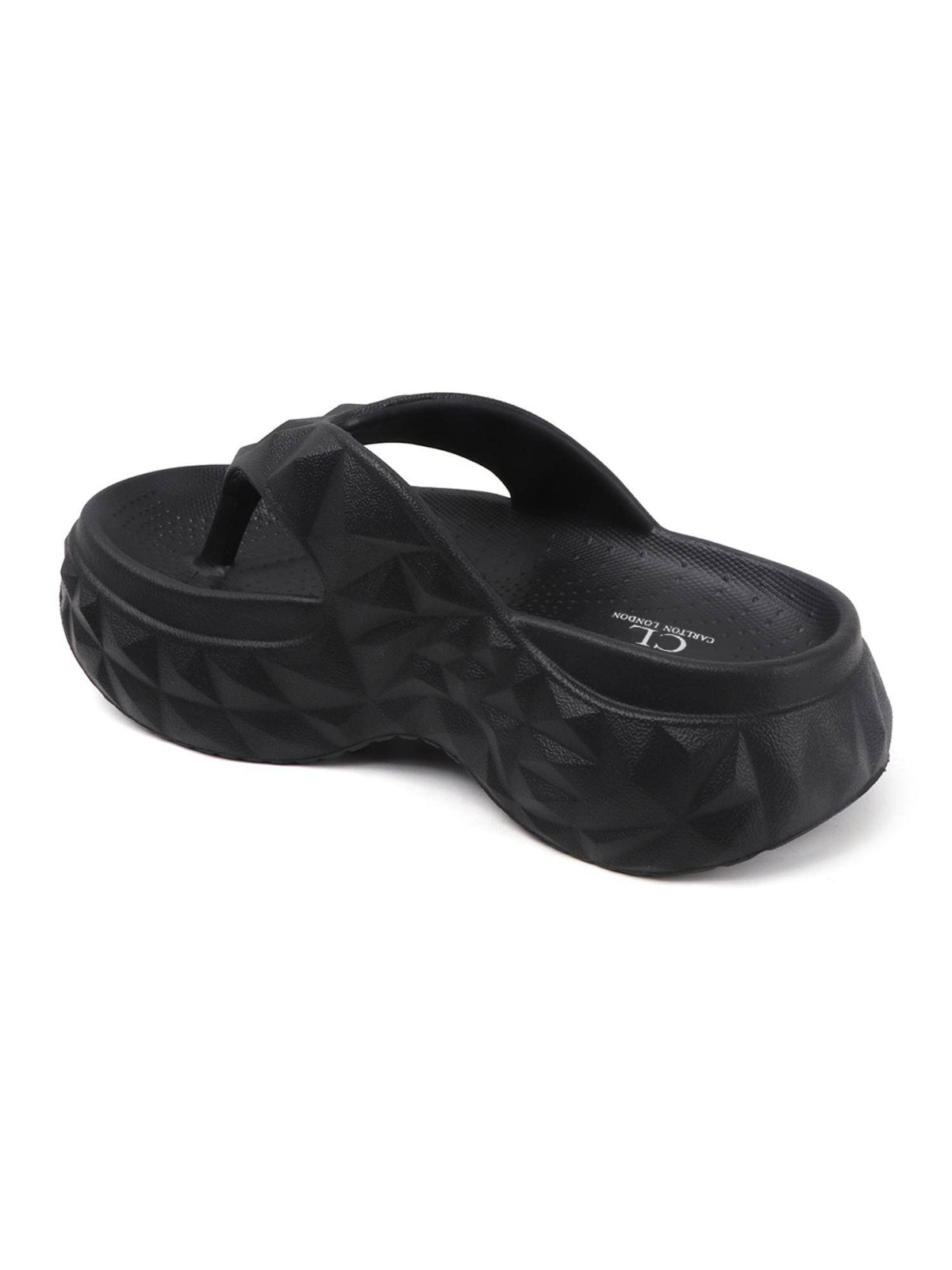 Womens Black Superior Elevated Comfort Sandals | SD89 - view 5