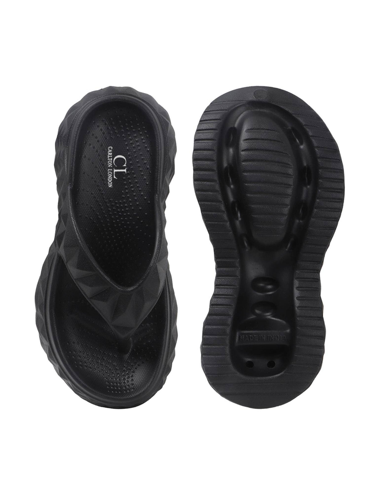 Womens Black Superior Elevated Comfort Sandals | SD89 - view 8