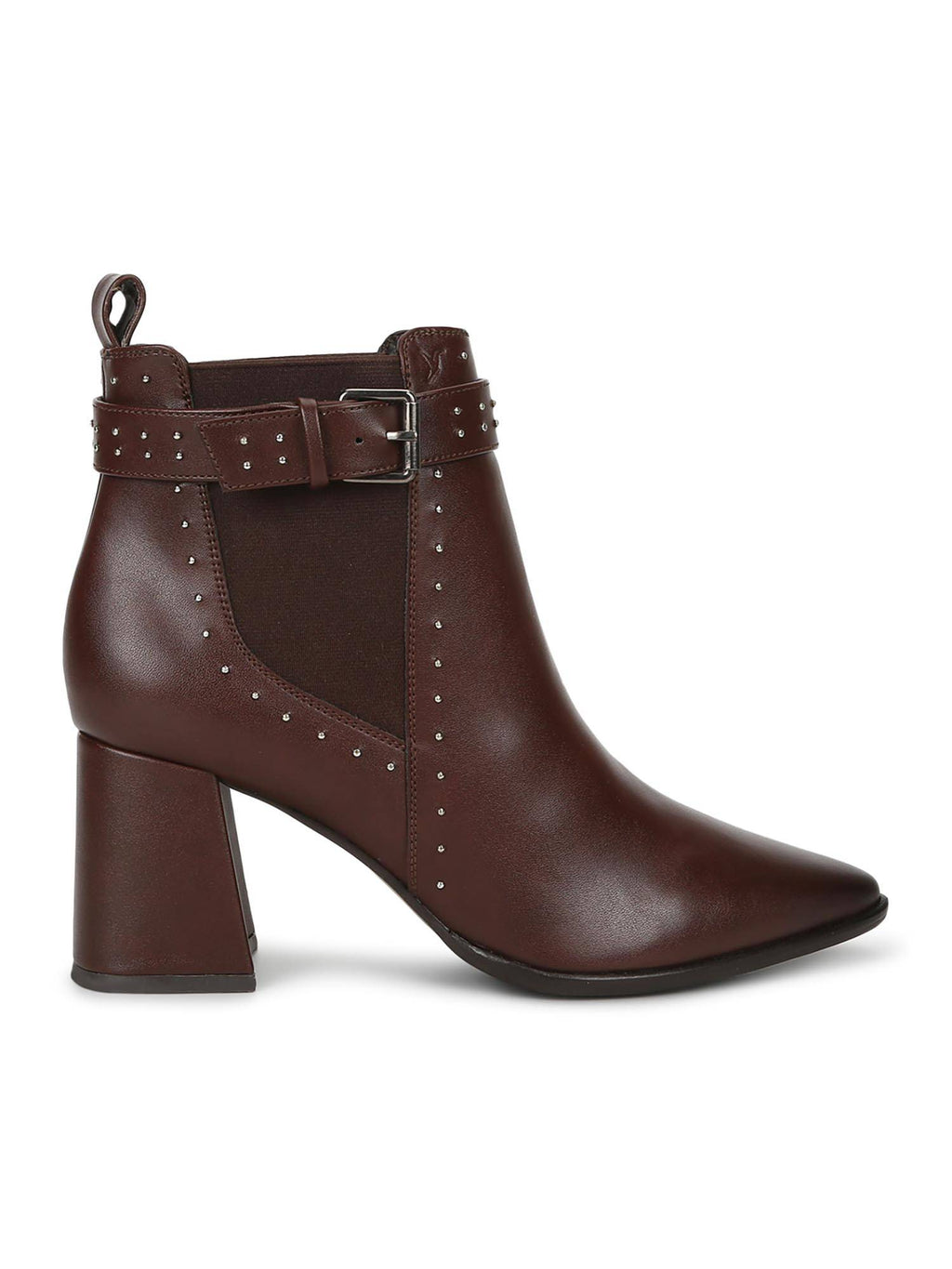 Women High Buckle Boots - Brown | BT61 - view 2