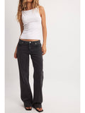 Low Waist Jeans - Washed Black | BT10 - view 1