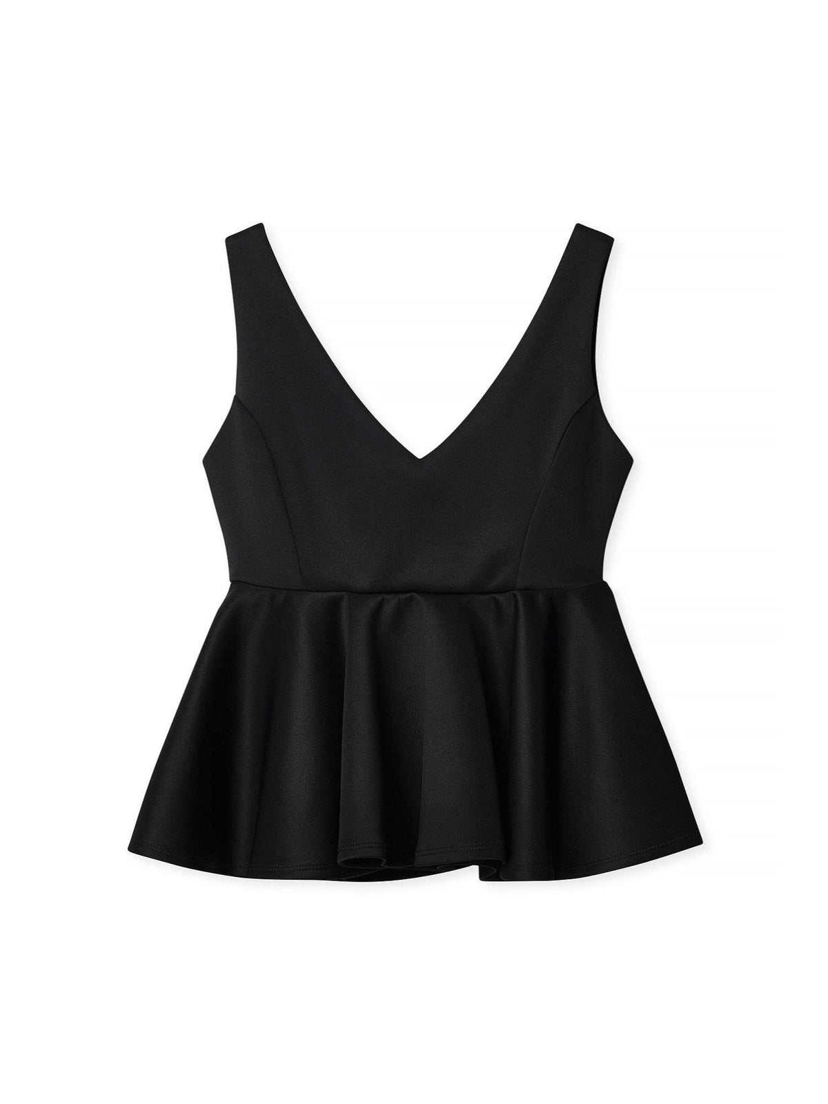Peplum Top - Black | pt51 - view 5