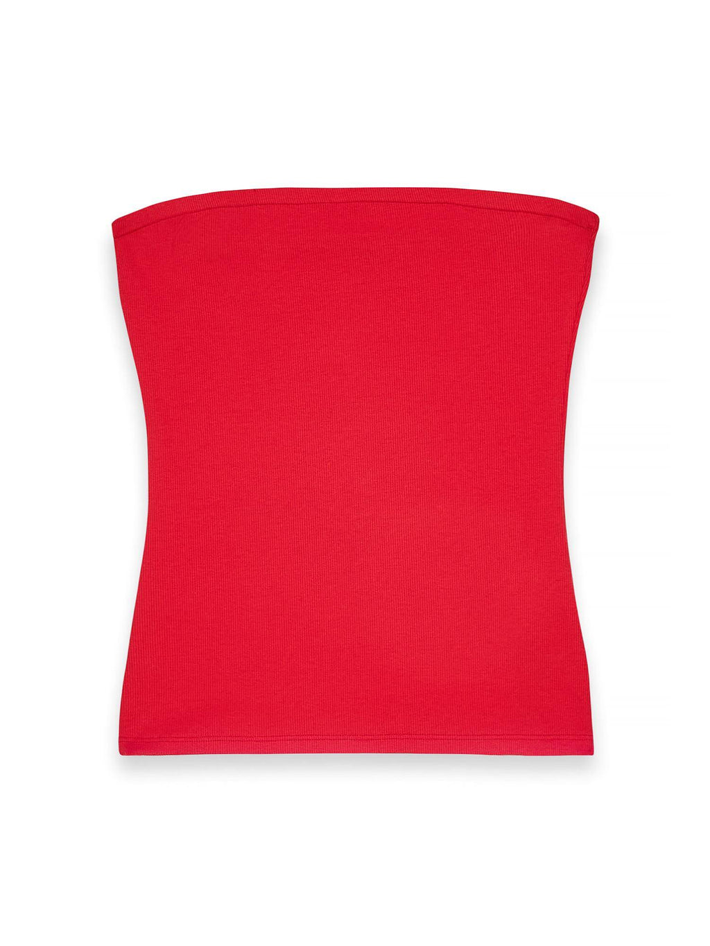 Ribbed Tube Top - Red | TT90 - view 5