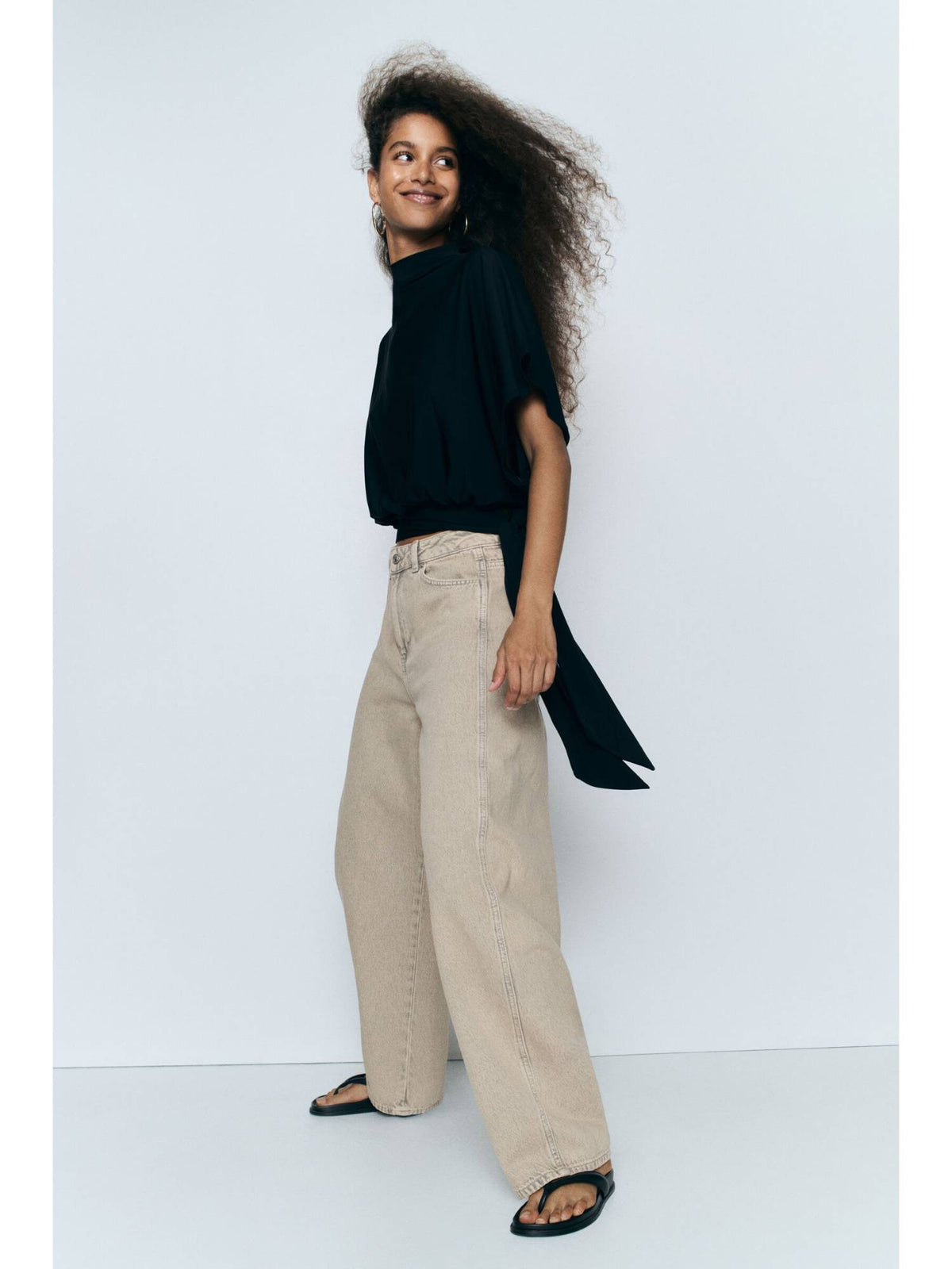 Women Barrel High Waist Jeans | ST23 - view 1