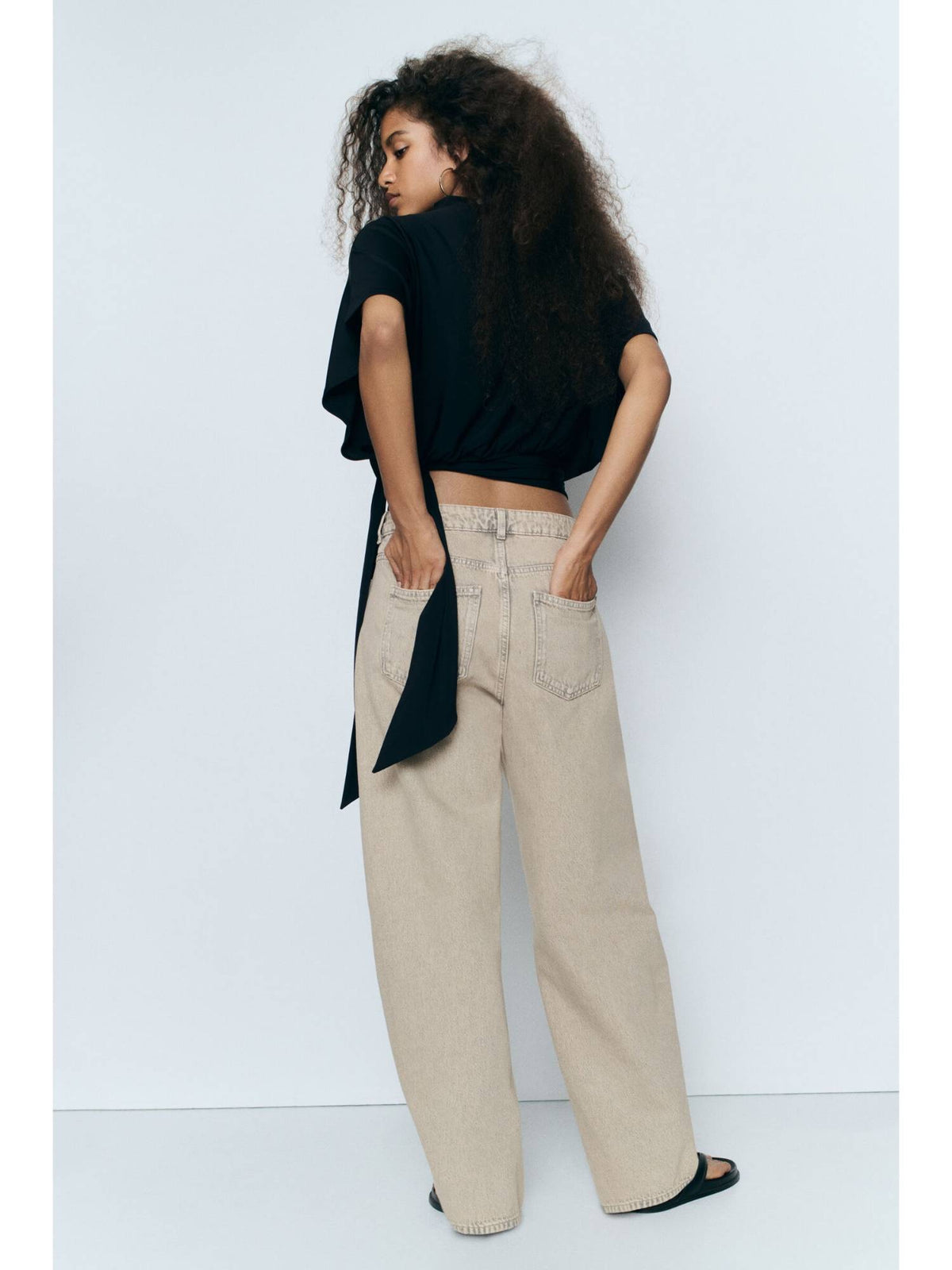 Women Barrel High Waist Jeans | ST23 - view 3