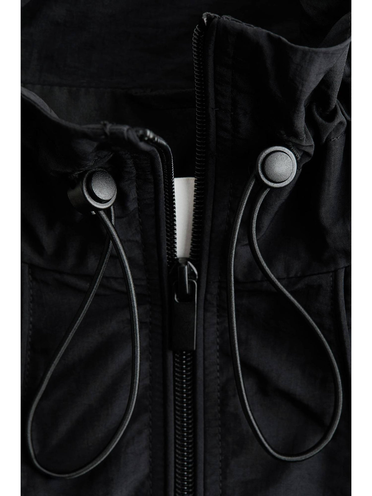 Women Black Oversized Nylon Jacket | JC78 - view 2