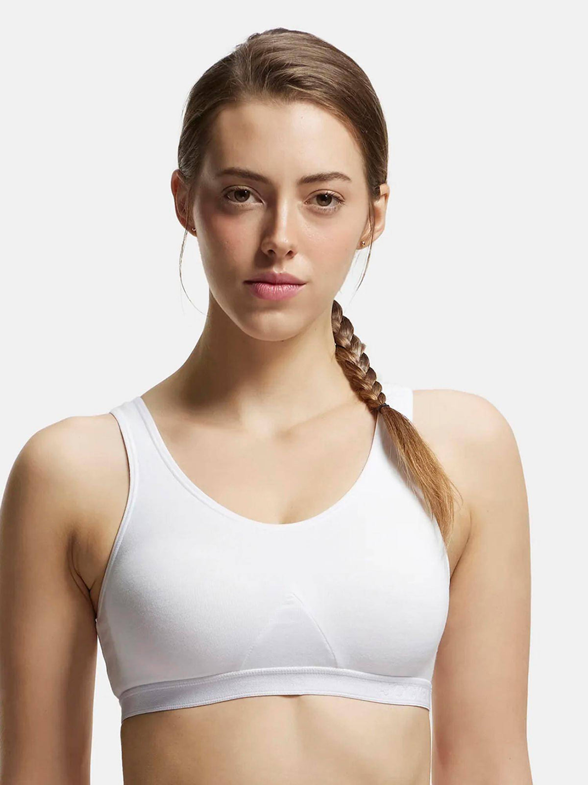 1376 Wirefree Non Padded Cotton Elastane Active Bra - Mocha | sb09 - view 25