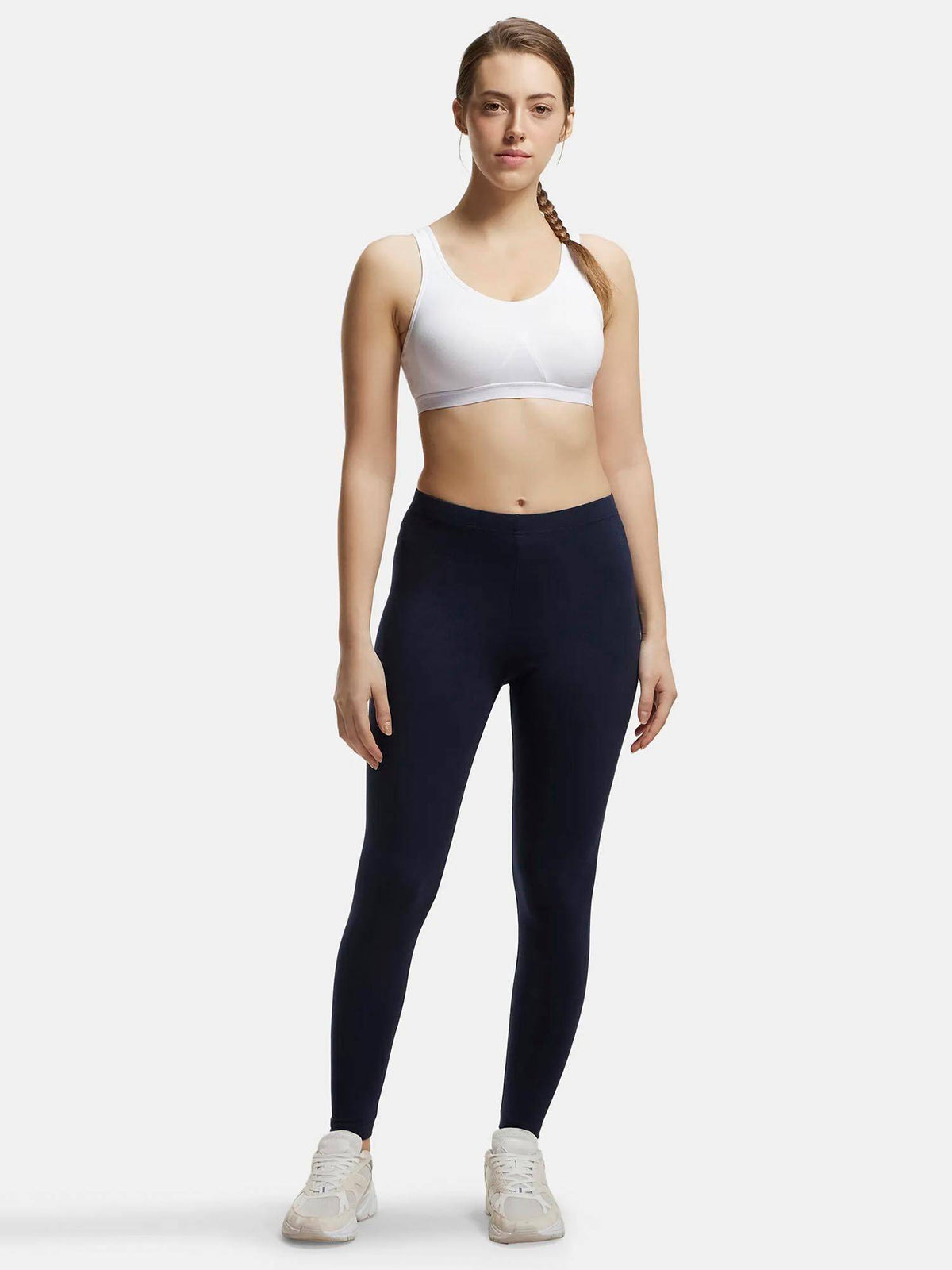 1376 Wirefree Non Padded Cotton Elastane Active Bra - Mocha | sb09 - view 28