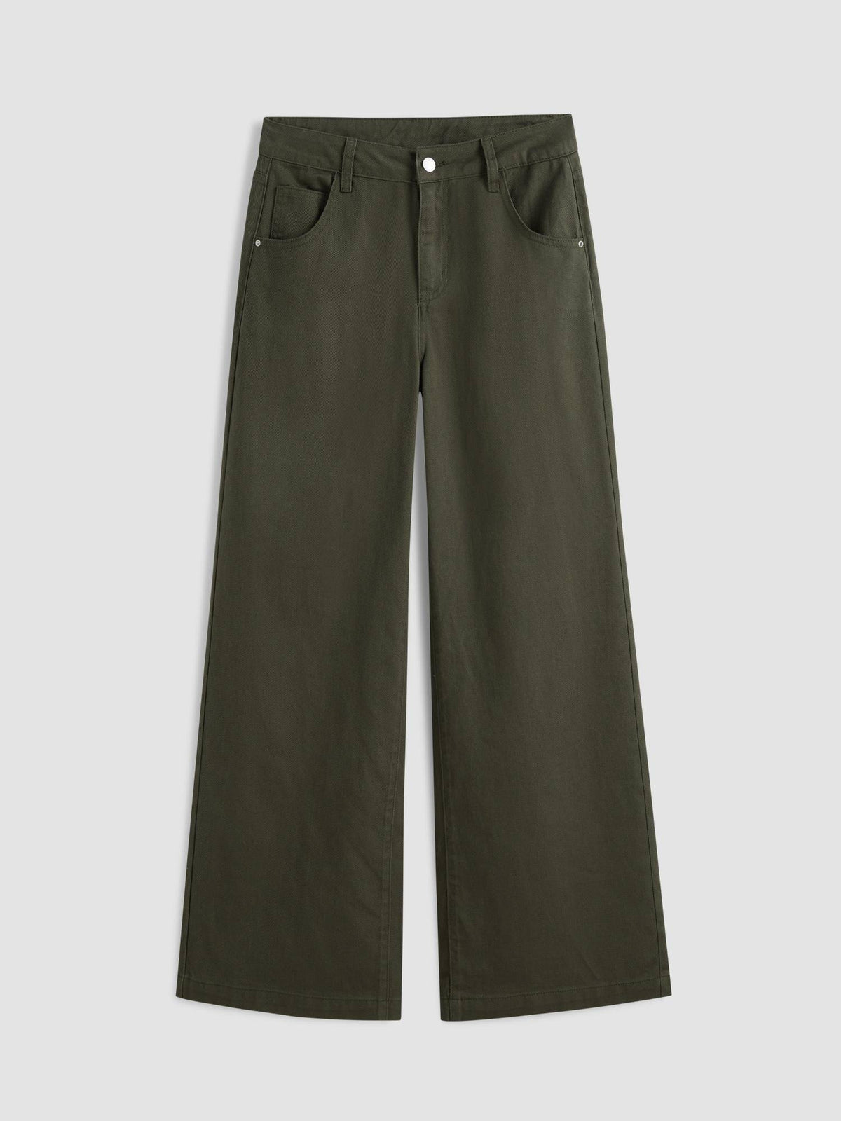 Denim Low Rise Solid Pocket Wide Leg Jeans | WL90 - view 6
