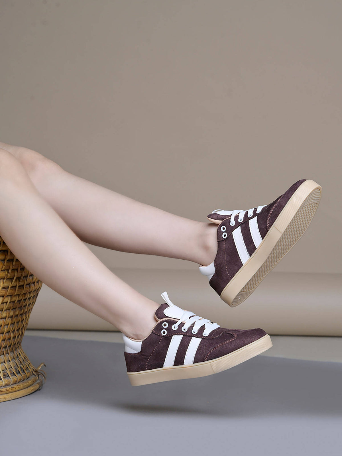 Brown Smart Casual Sneakers for Women | SN09 - view 2