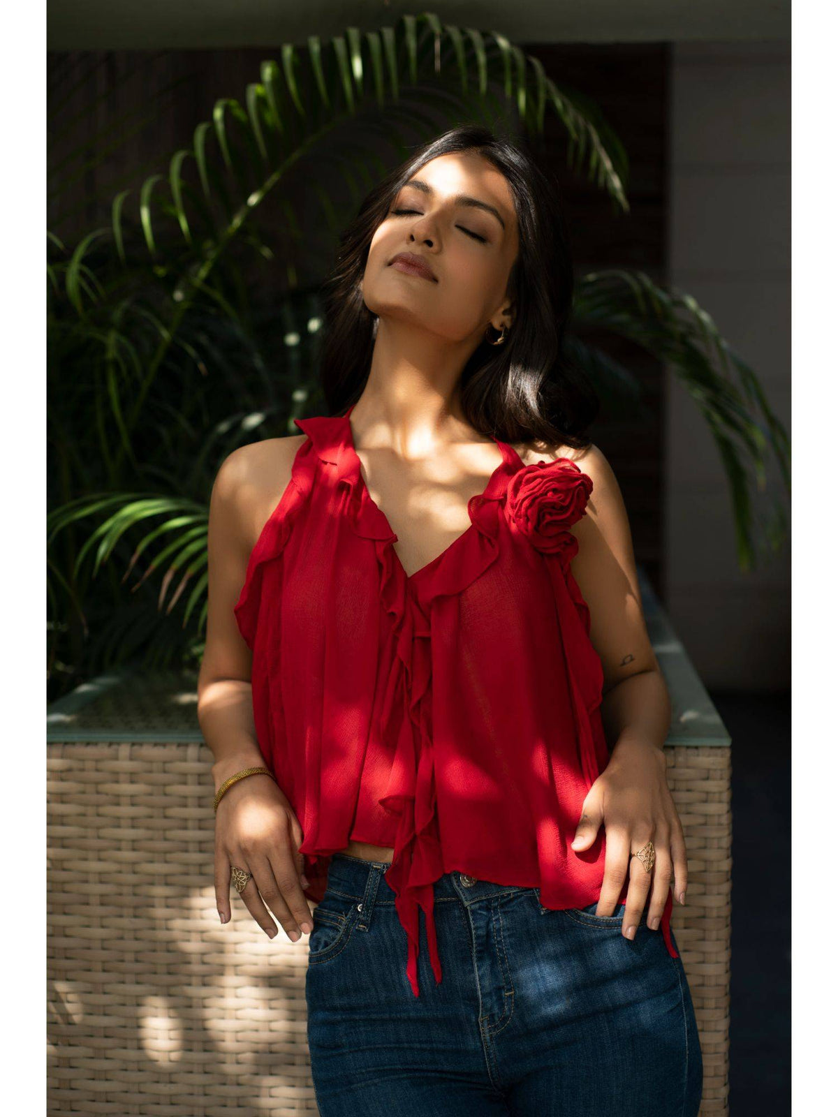 Red Mia Top | HT67 - view 2