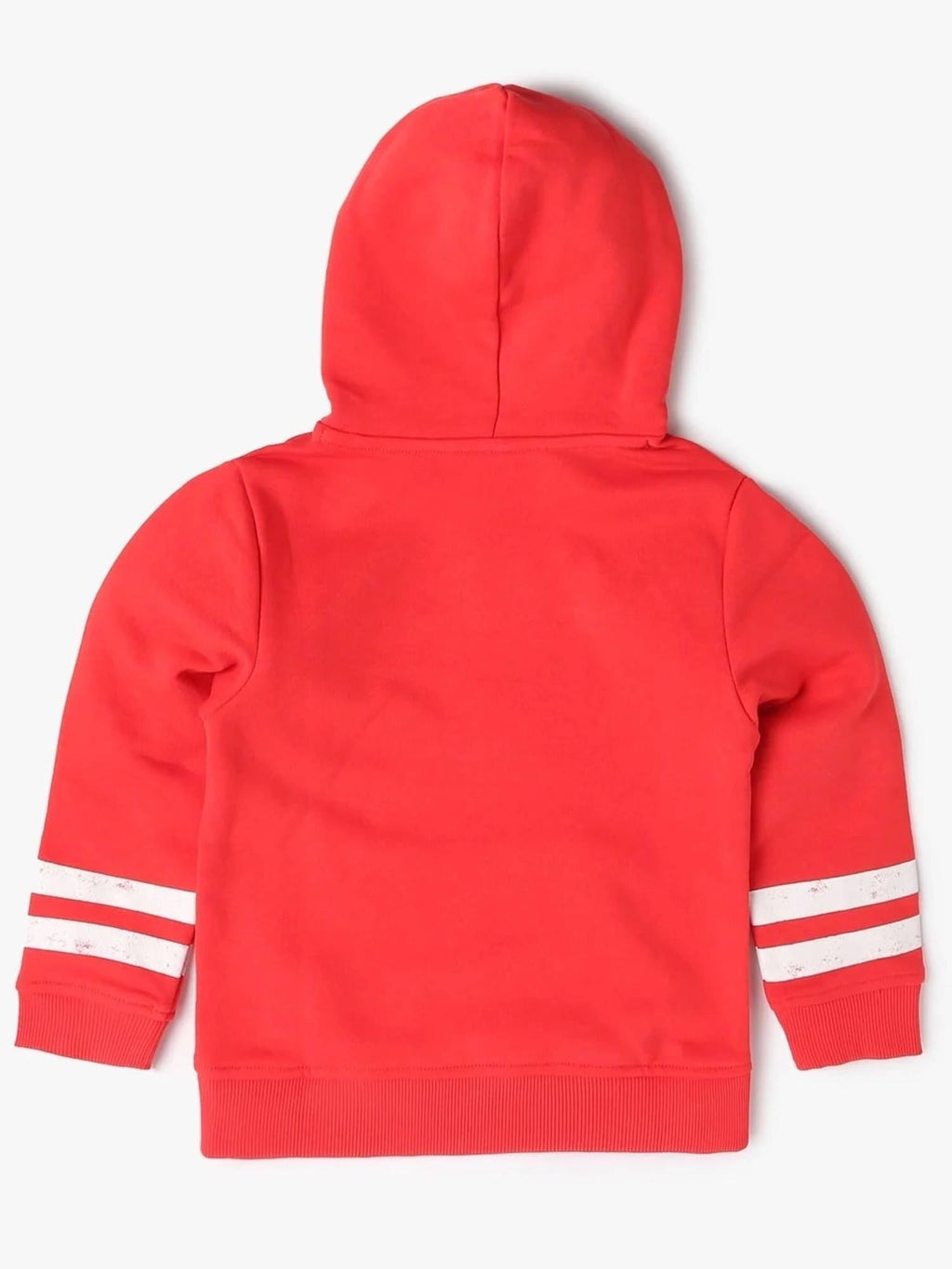 Red Solid Relaxed Fit Hoodie | HD56 - view 2