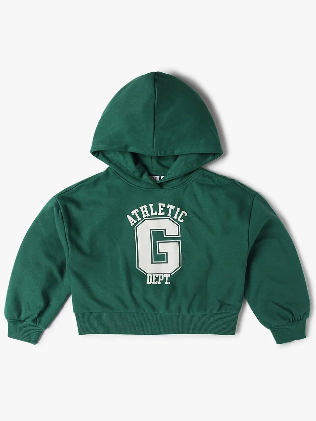 Green Solid Relaxed Fit Hoodie | HD56 - view 1