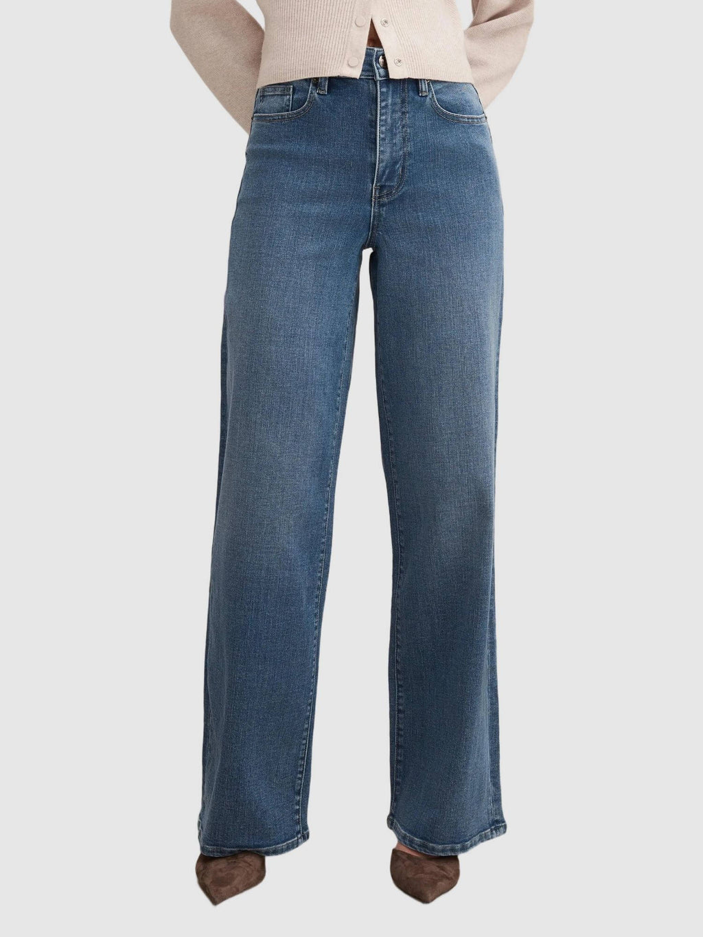 Yasmin Slim Wide Leg Jean | WL90 - view 1